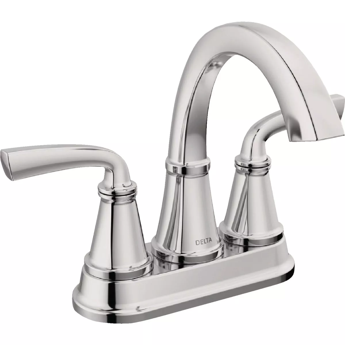 Delta Geist Chrome 2-Handle Lever Centerset Bathroom Faucet