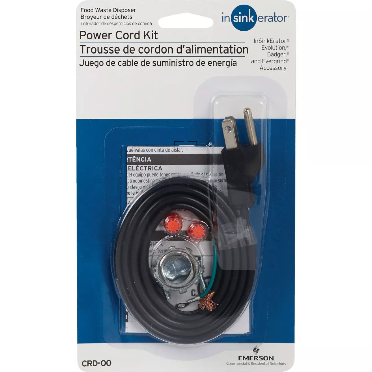 Insinkerator Disposer Power Cord Kit - photo 2