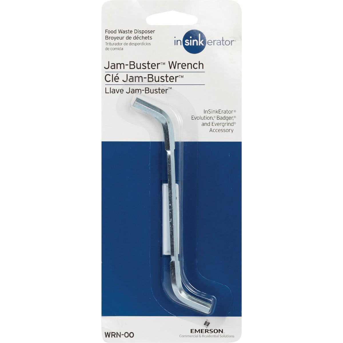 Garbage Disposal WRN-00 Jam-Buster Wrench Tool, Compatible With