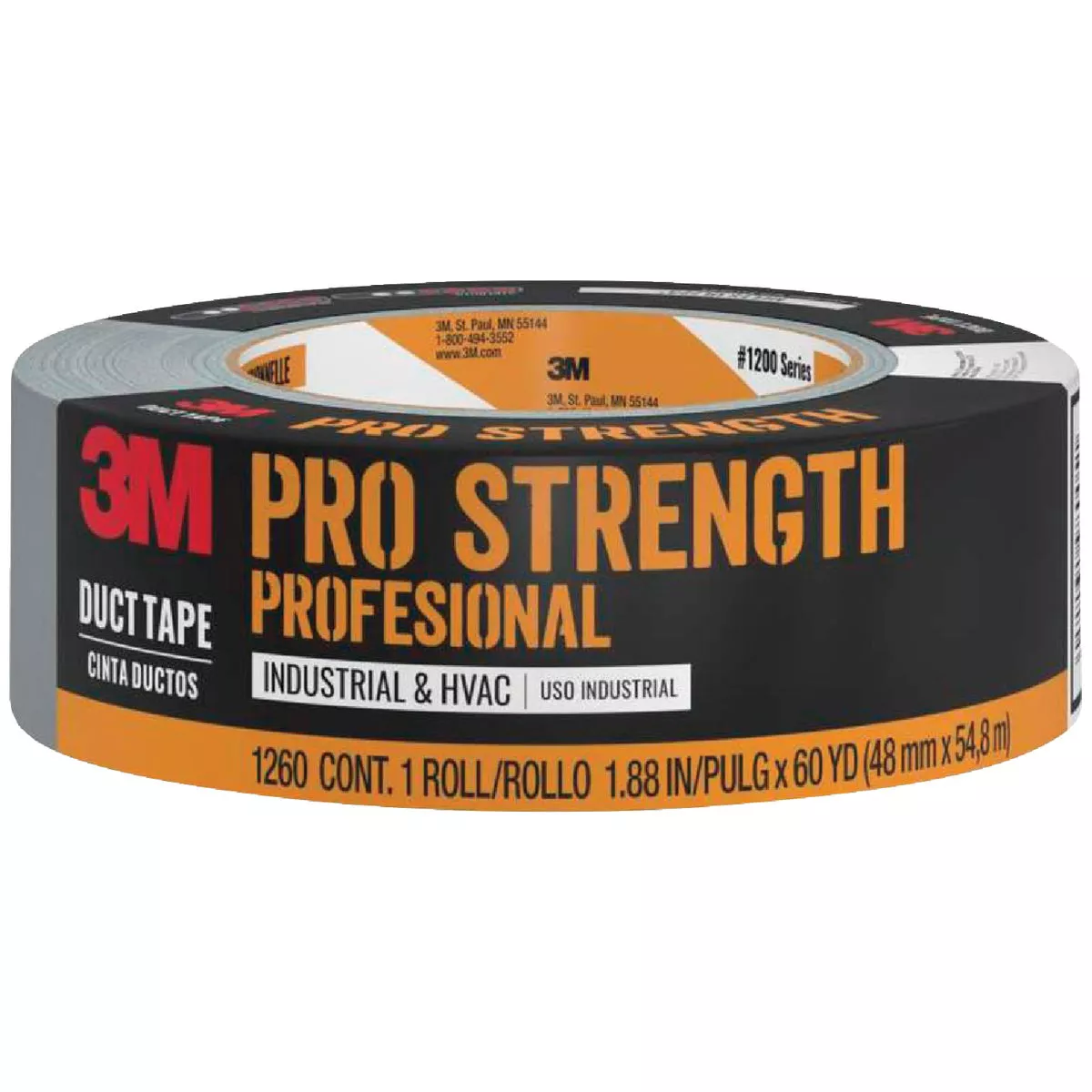 3M 1.88 In. x 60 Yd. Pro Strength Industrial & HVAC Duct Tape, Gray