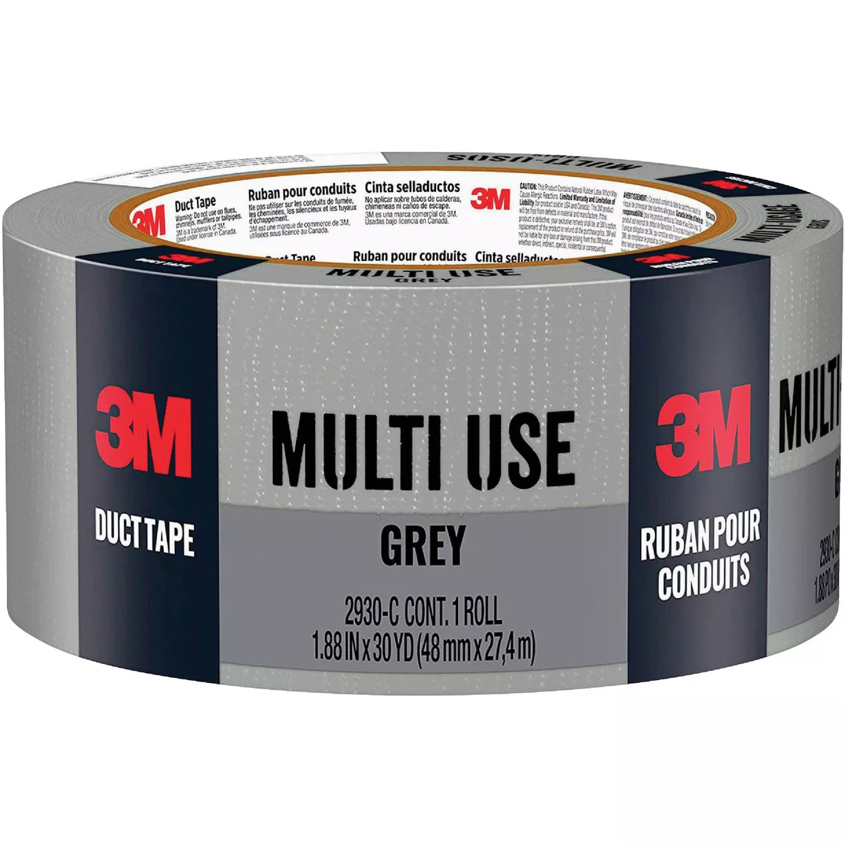 3M 1.88 In. x 20 Yd. Heavy Duty Duct Tape, Gray