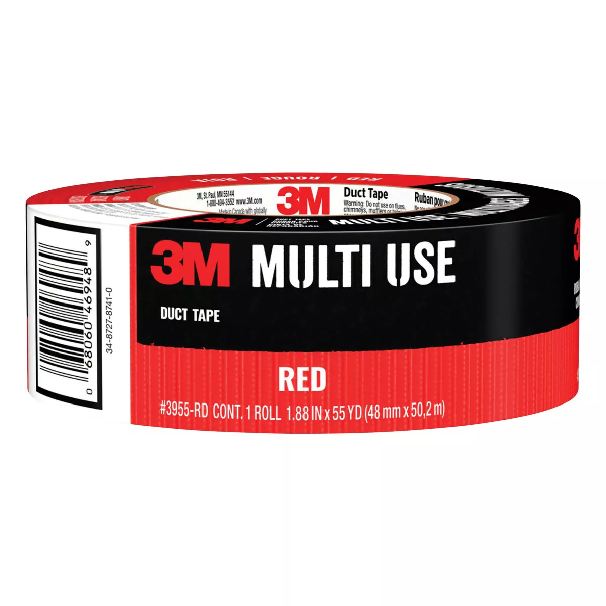 3M 1.88 In. x 45 Yd. Heavy Duty Duct Tape, Red