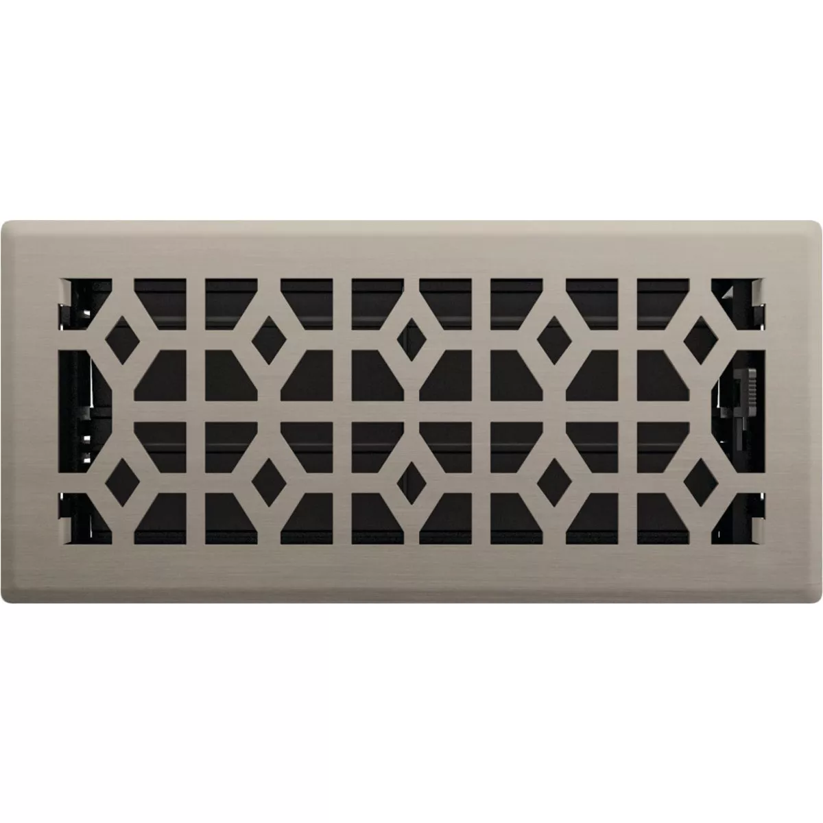 Imperial Templar 4 In. x 10 In. Brushed Nickel Steel Floor Register