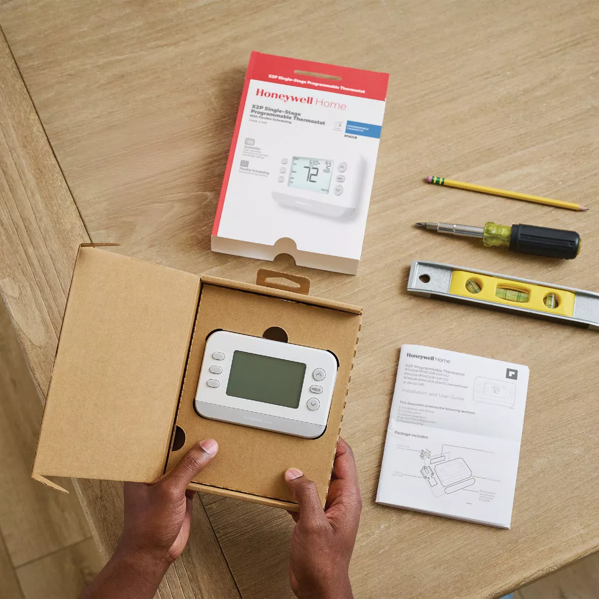 Honeywell Home X2P Flexible Schedule Single-Stage Programmable White Digital Thermostat - photo 7
