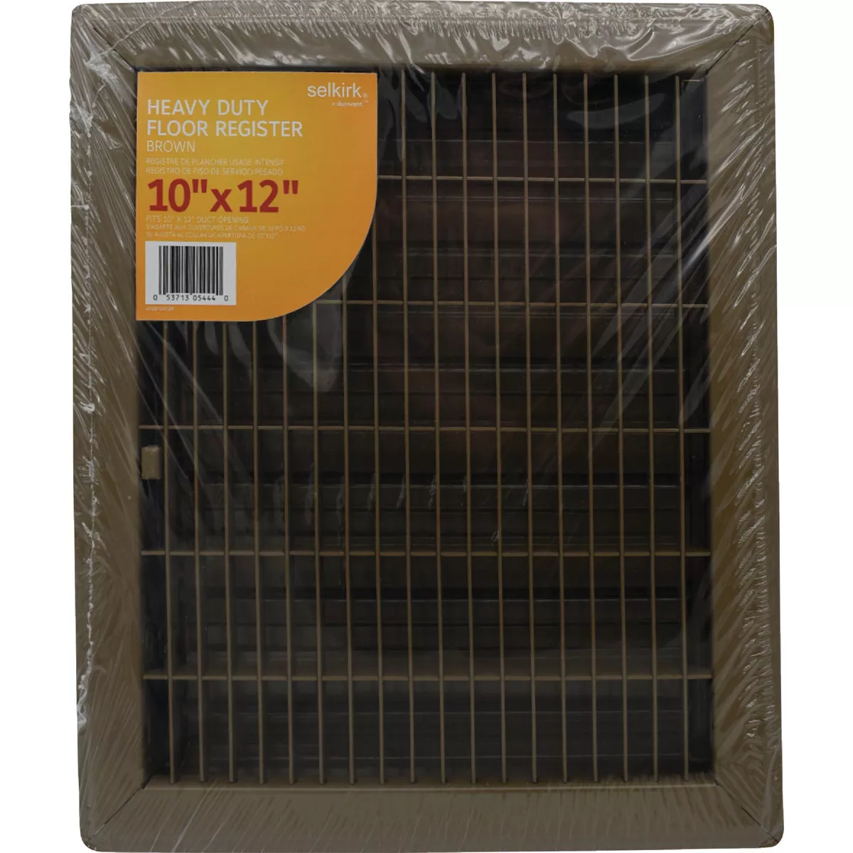 Selkirk 10 In. x 12 In. Brown Steel Floor Register - photo 3