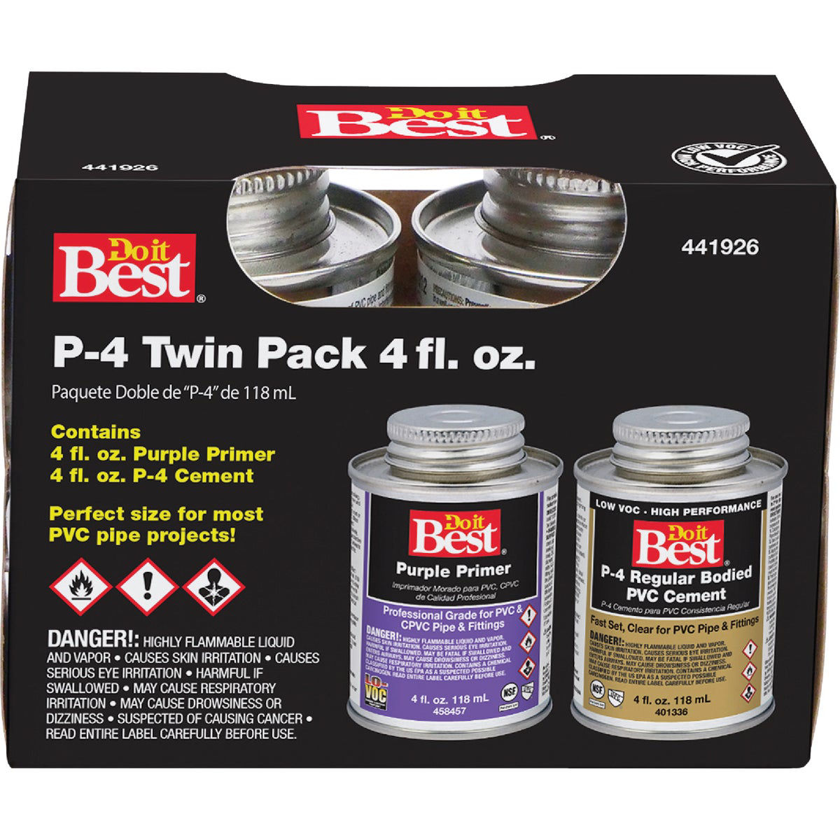 Do it Best 4 Oz. Regular Bodied Purple PVC Cement | Do it Best