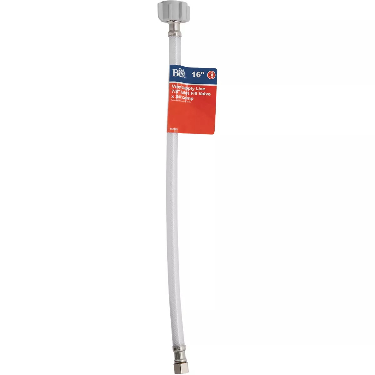 Do it Best 3/8 In. C x 7/8 In. BC Nut x 16 In. L Toilet Connector - photo 2
