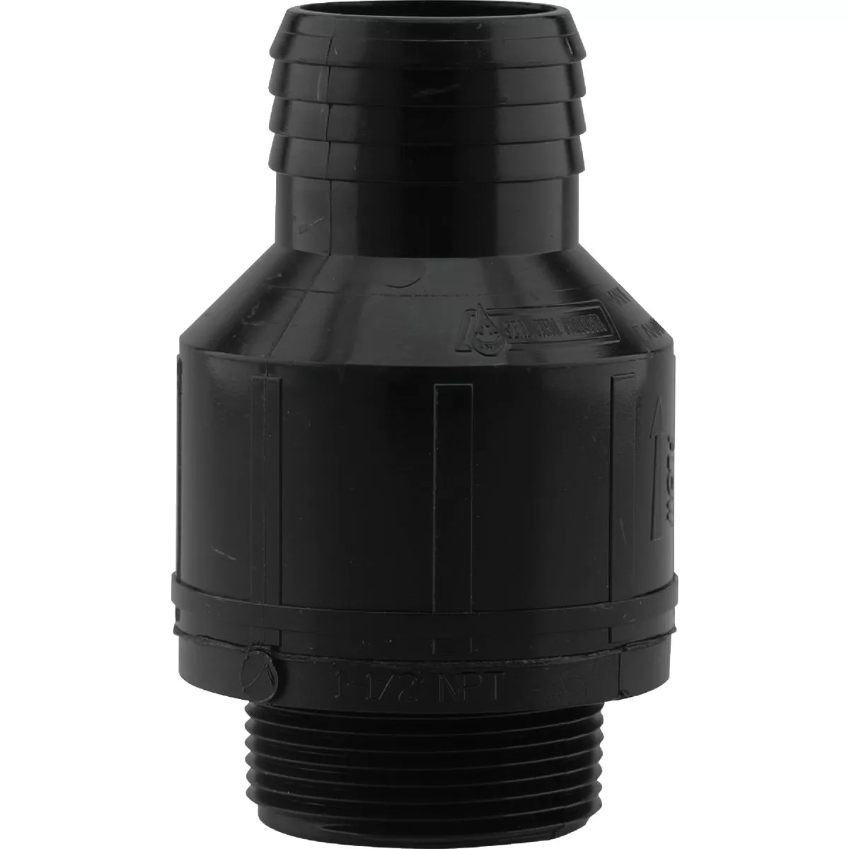 PLUMBEEZE 1-1/2 In. ABS Thermoplastic Full-Flow Sump Pump Check Valve