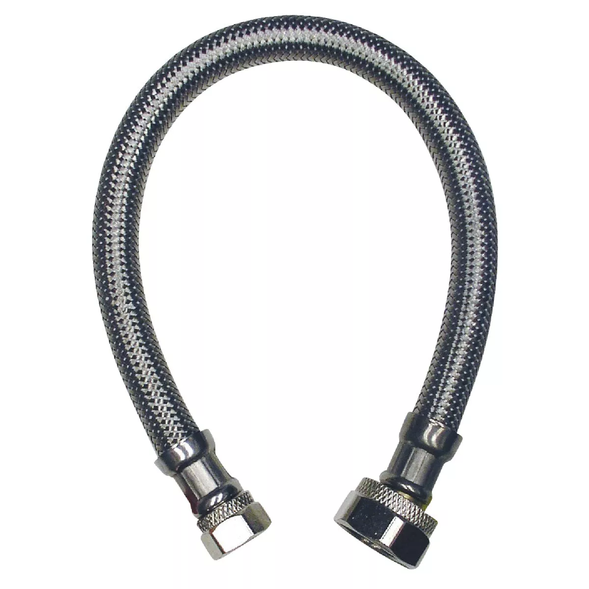 ProLine 3/8 In. FL x 1/2 In. FIP X 12 In. L. Braided Stainless Steel Faucet Supply Line