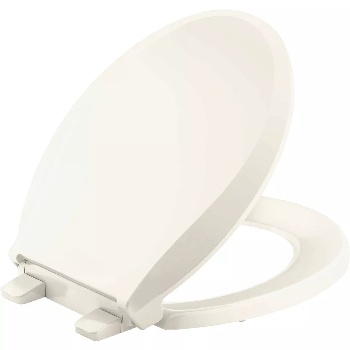 Kohler Cachet ReadyLatch Quiet-Close Round Toilet Seat, Biscuit