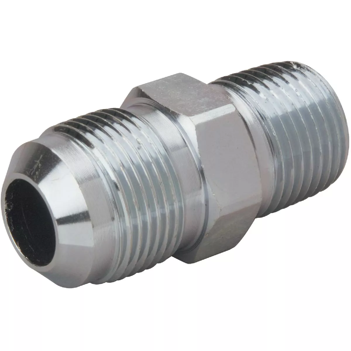 Dormont 5/8 In. OD Flare x 3/4 In. MIP (tapped 1/2 In. FIP) Zinc-Plated Carbon Steel Adapter Gas Fitting