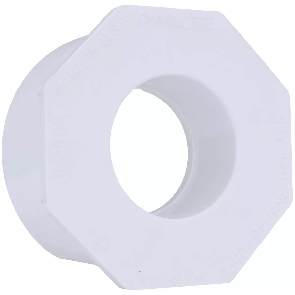 Charlotte Pipe 4 In. SPG x 2 In. Slip Schedule 40 PVC Bushing