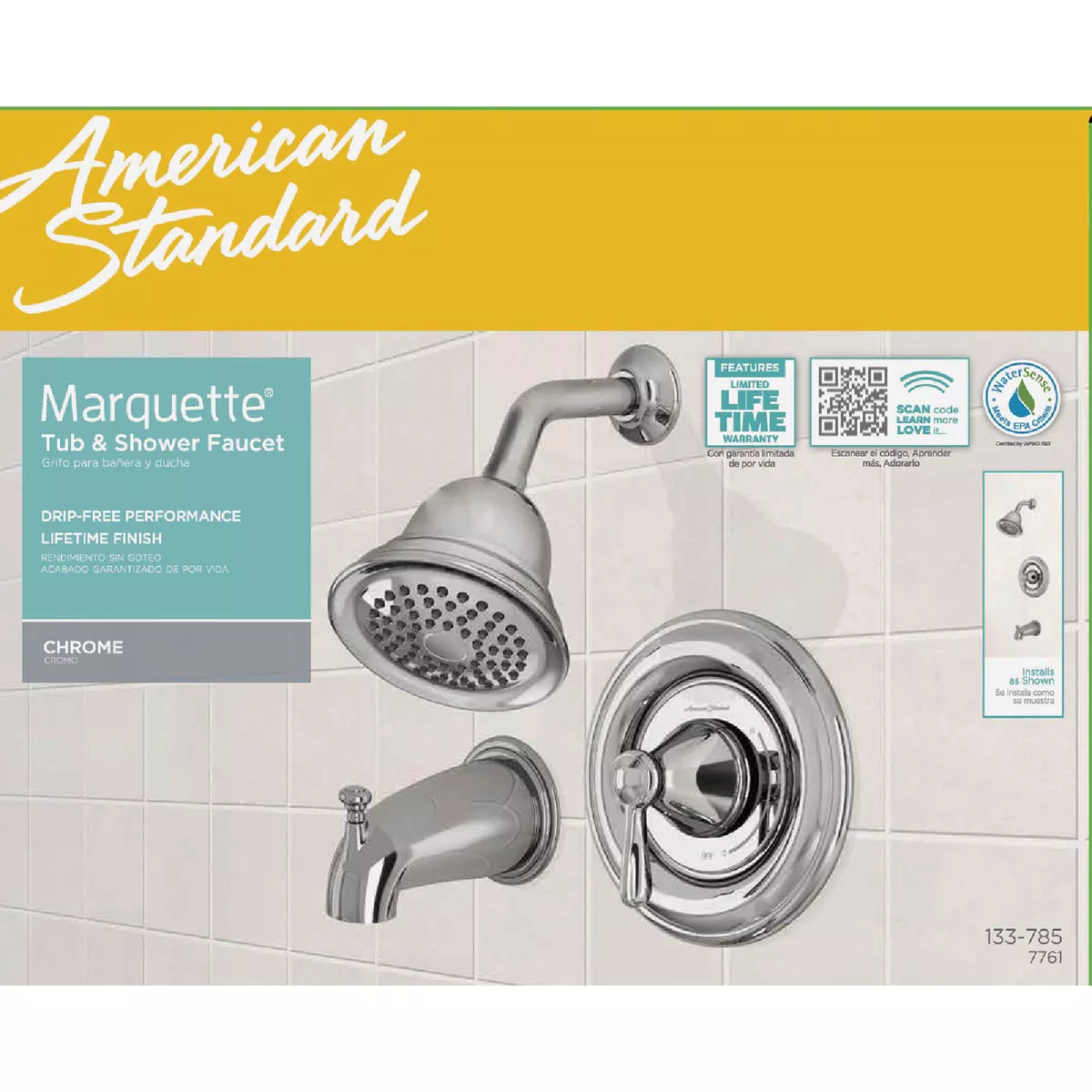 American Standard Marquette Chrome Single-Handle Lever Tub & Shower Faucet - photo 3