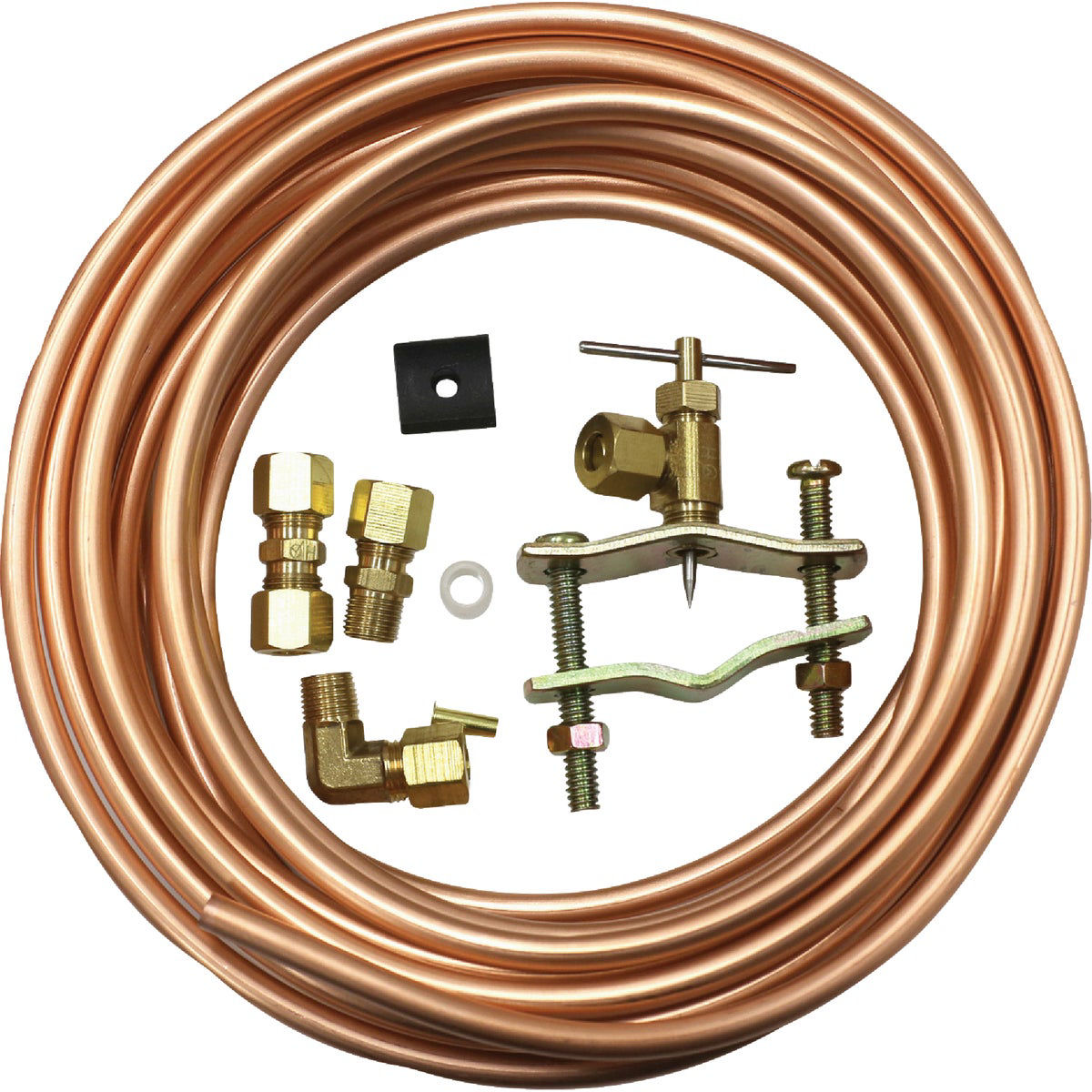 20 ft. Copper Ice Maker Kit with Self Tapping Saddle Valve