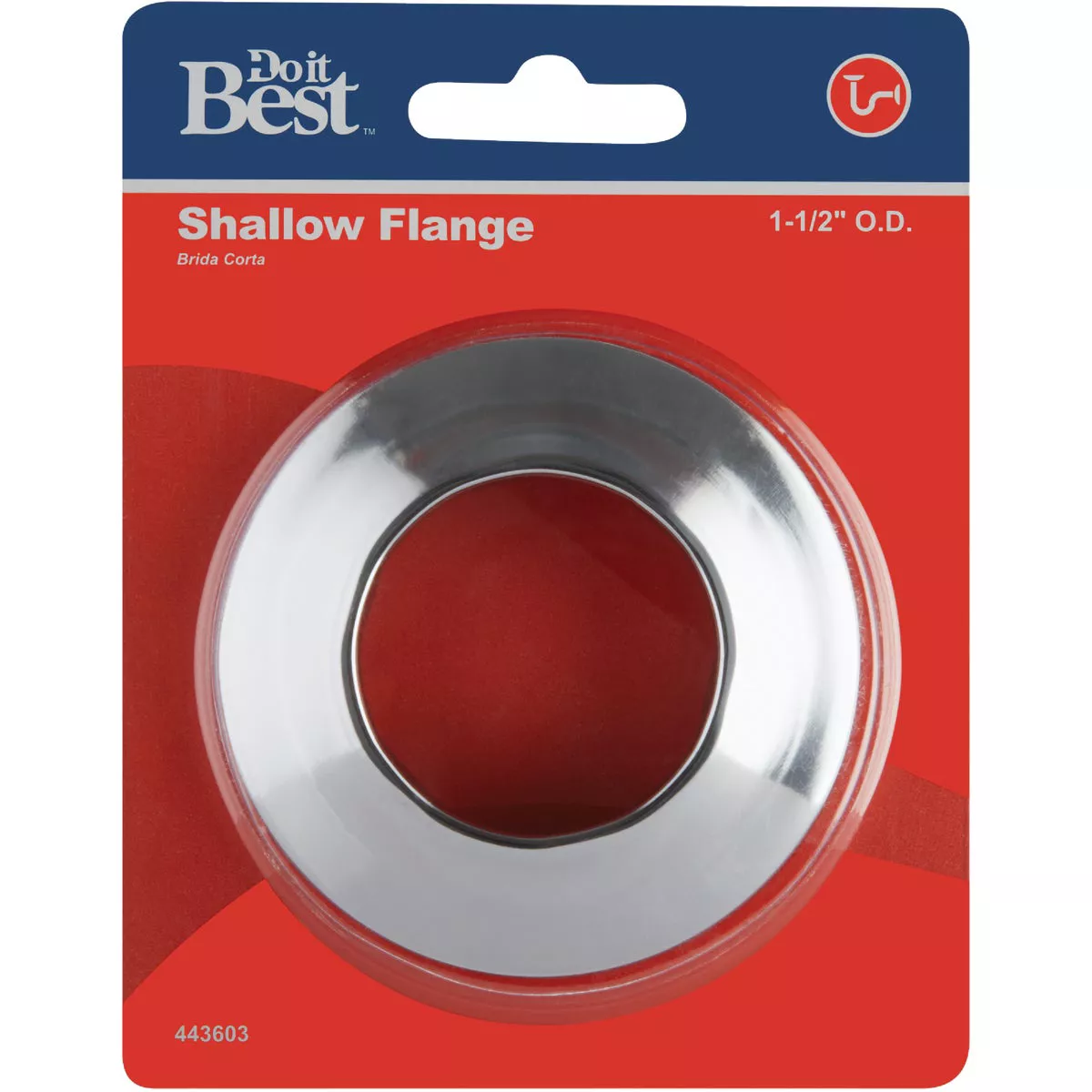 Do it Best 1-1/2 In. OD Shallow Flange, Chrome - photo 2