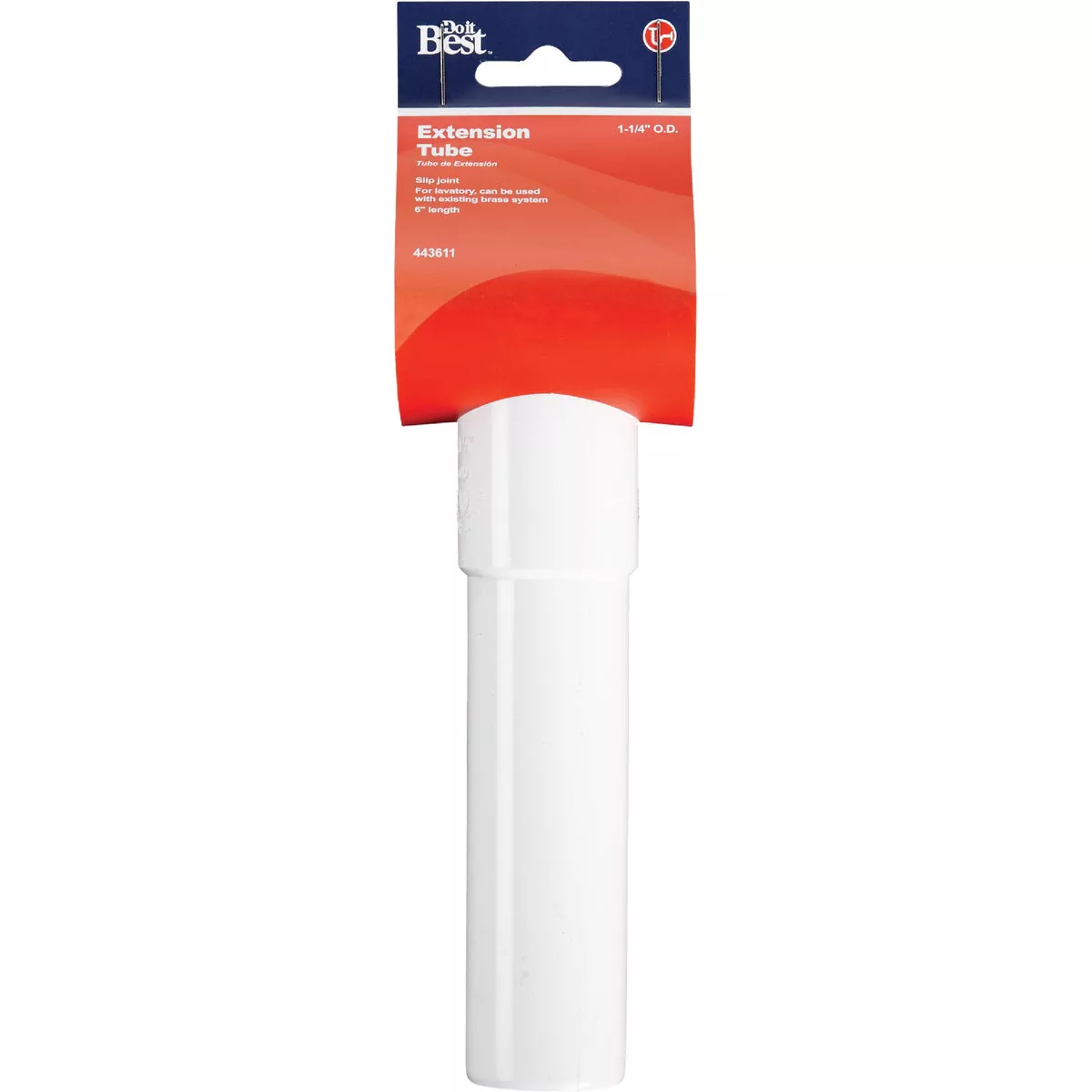 Do it Best 1-1/4 In. x 6 In. White Plastic Extension Tube - photo 2