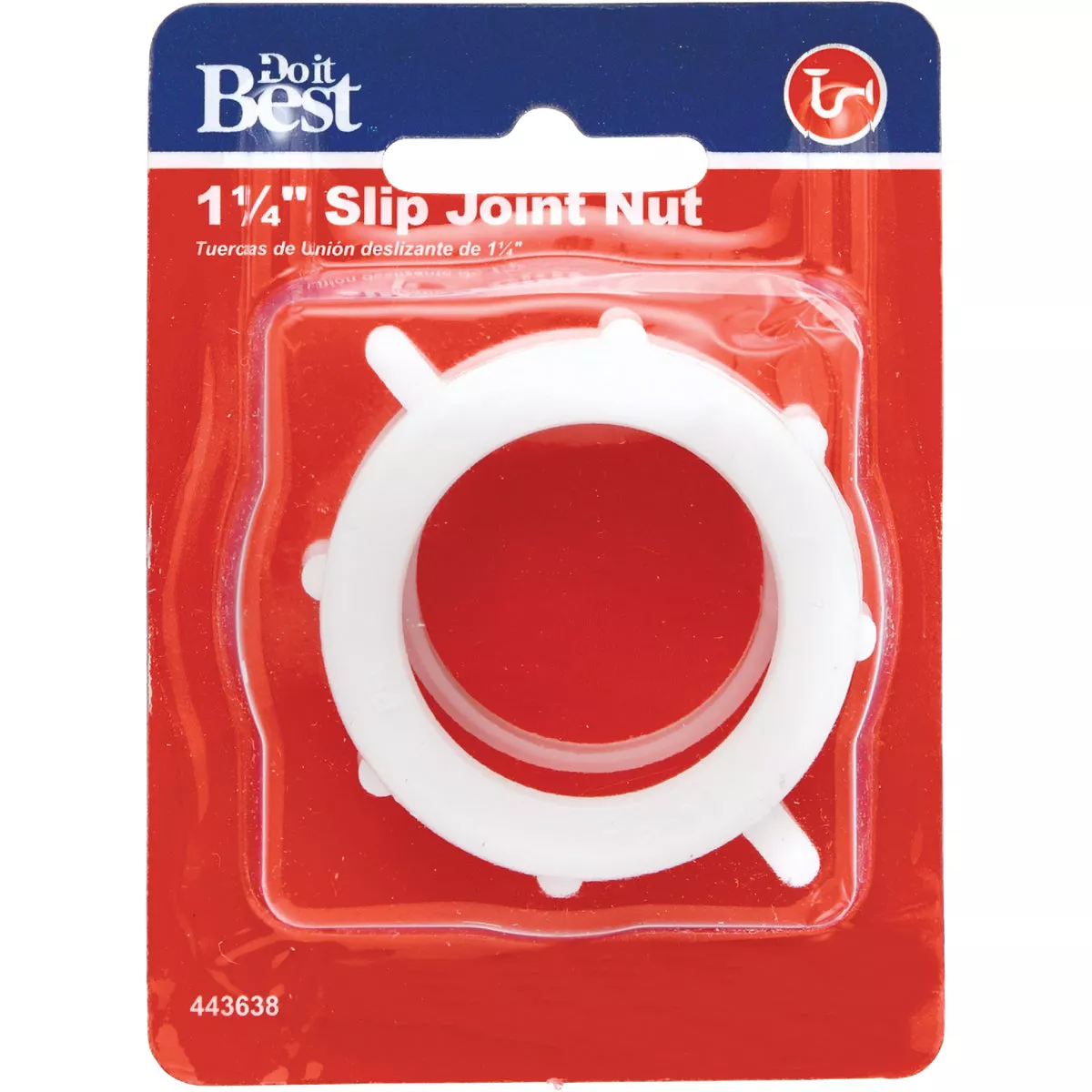 Do it Best 1-1/4 In. White Plastic Slip Joint Nut - photo 2