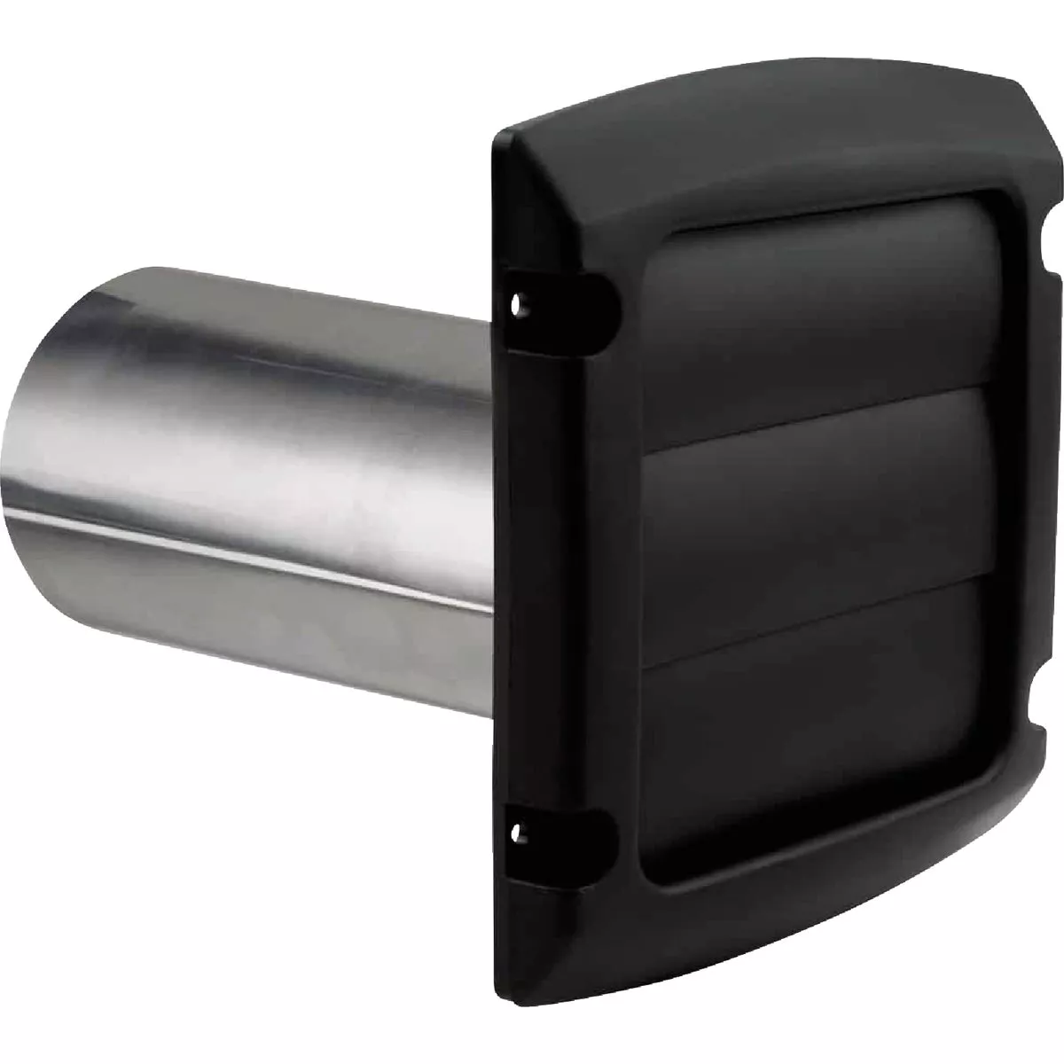 Dundas Jafine ProVent 4 In. Black Louvered Dryer Vent Hood