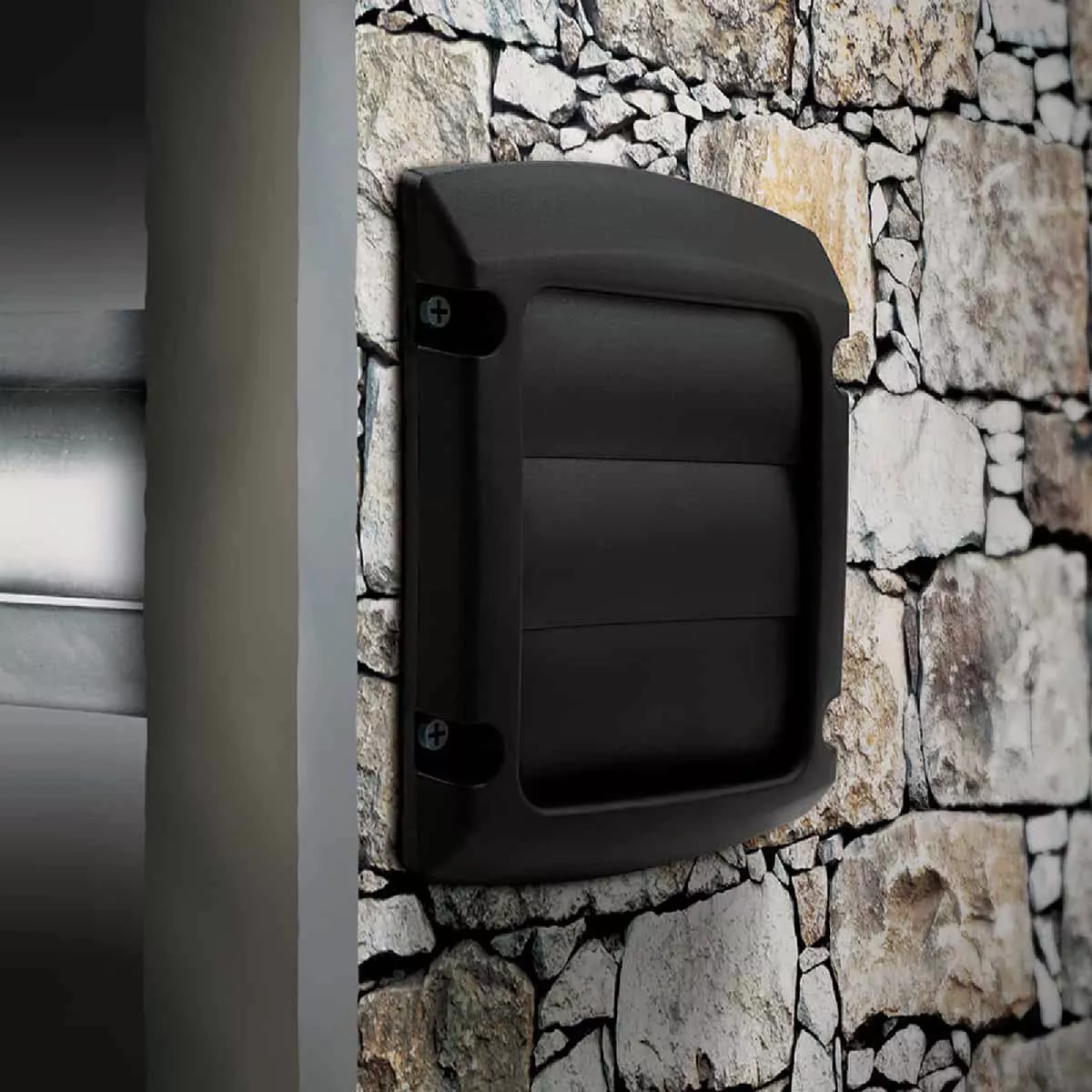 Dundas Jafine ProVent 4 In. Black Louvered Dryer Vent Hood - photo 2