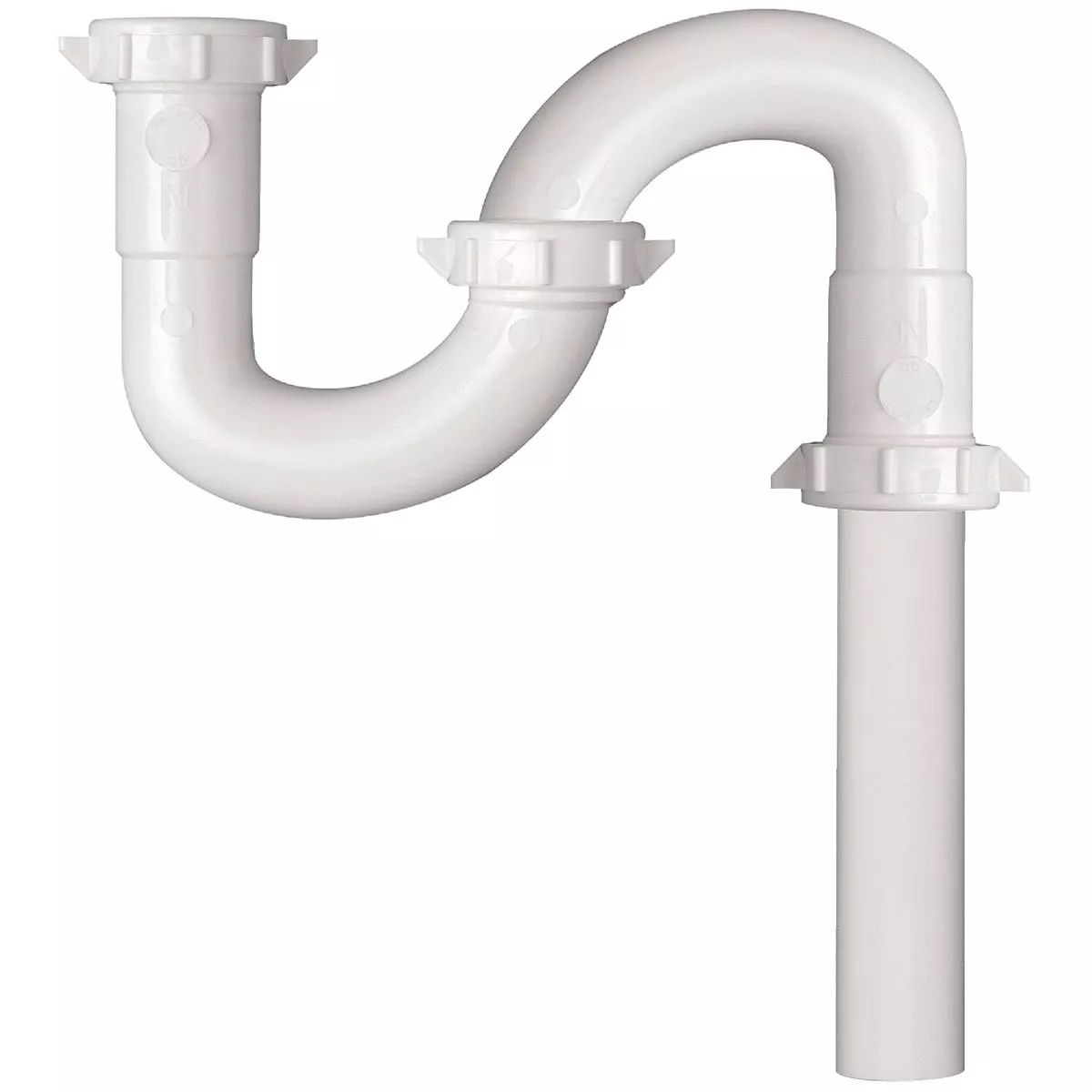 Do it Best 1-1/4 In. x 1-1/4 In. White Plastic S-Trap