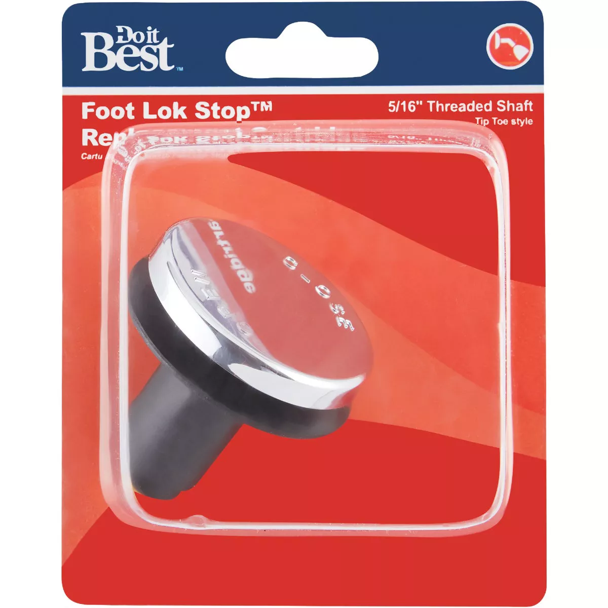 Do it Best Toe-Touch 5/16 In. Thread Tub Drain Stopper Cartridge in Polished Chrome - photo 2