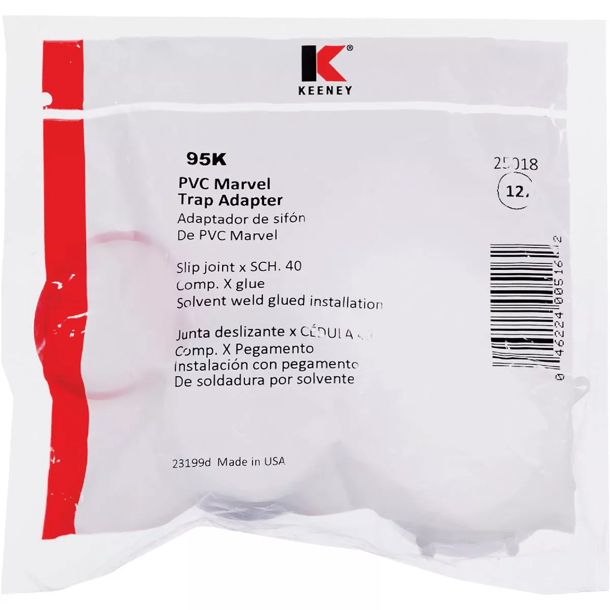 Keeney 1-1/2 In. White PVC Marvel Connector - photo 2