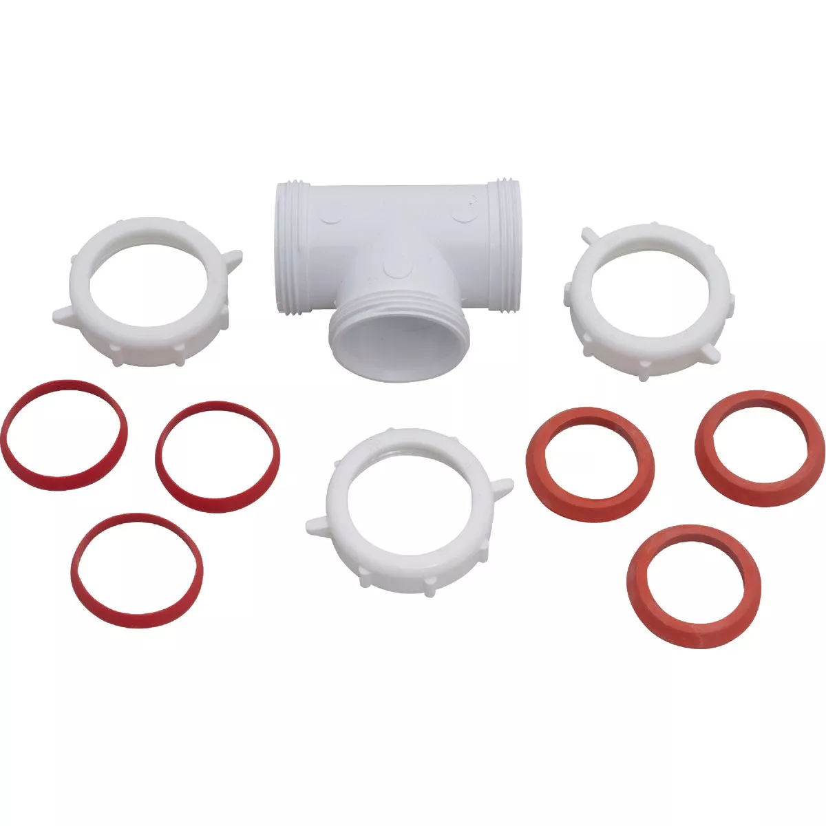 Keeney 1-1/2 In. White Polypropylene Three-Way Coupling Tee - photo 3
