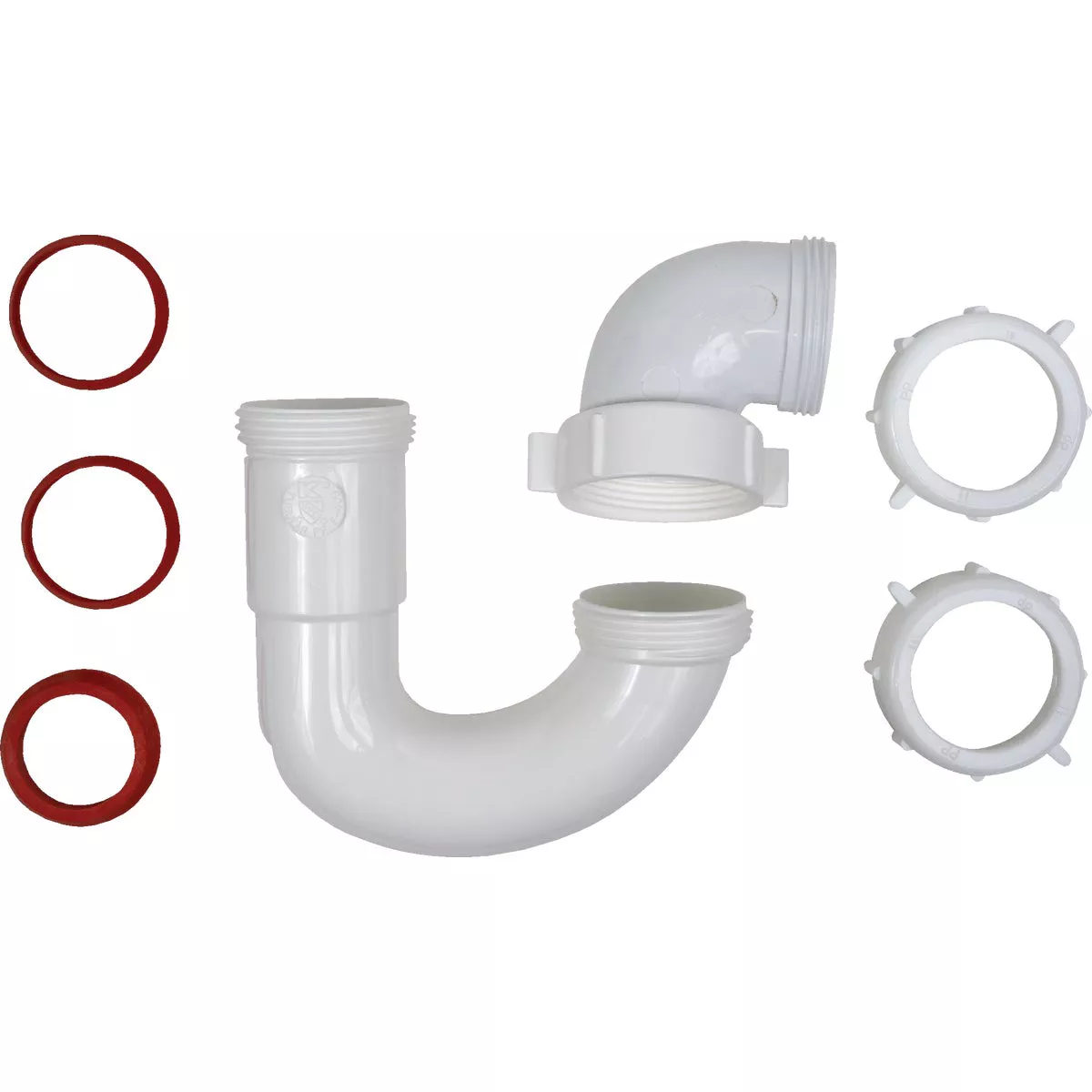 Keeney 1-1/2 In. White Polypropylene Sink Trap with Reducer Washer - photo 5