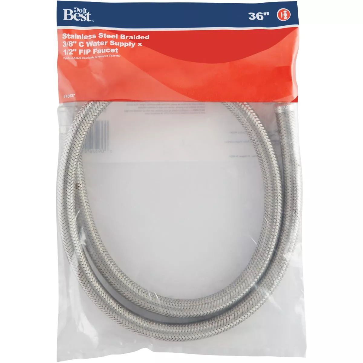 Do it Best 3/8 In. C X 1/2 In. F X 36 In. L. Braided Stainless Steel Faucet Supply Line - photo 2