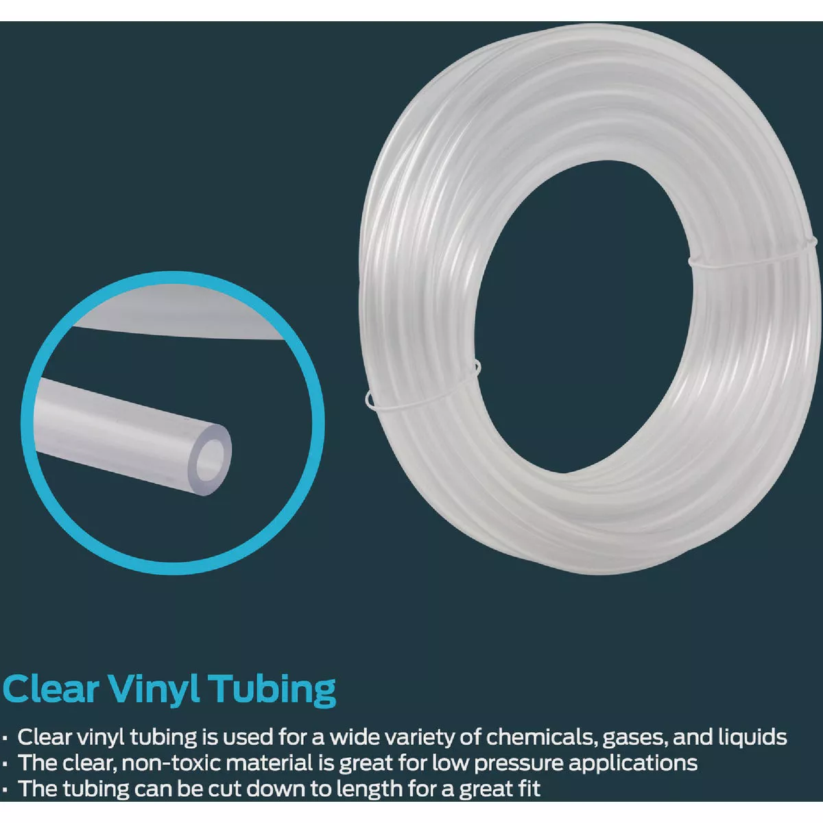 Eastman EZ-Flo 10 Ft. Clear Vinyl Tubing 1/4 In. ID x 3/8 In. OD - photo 2