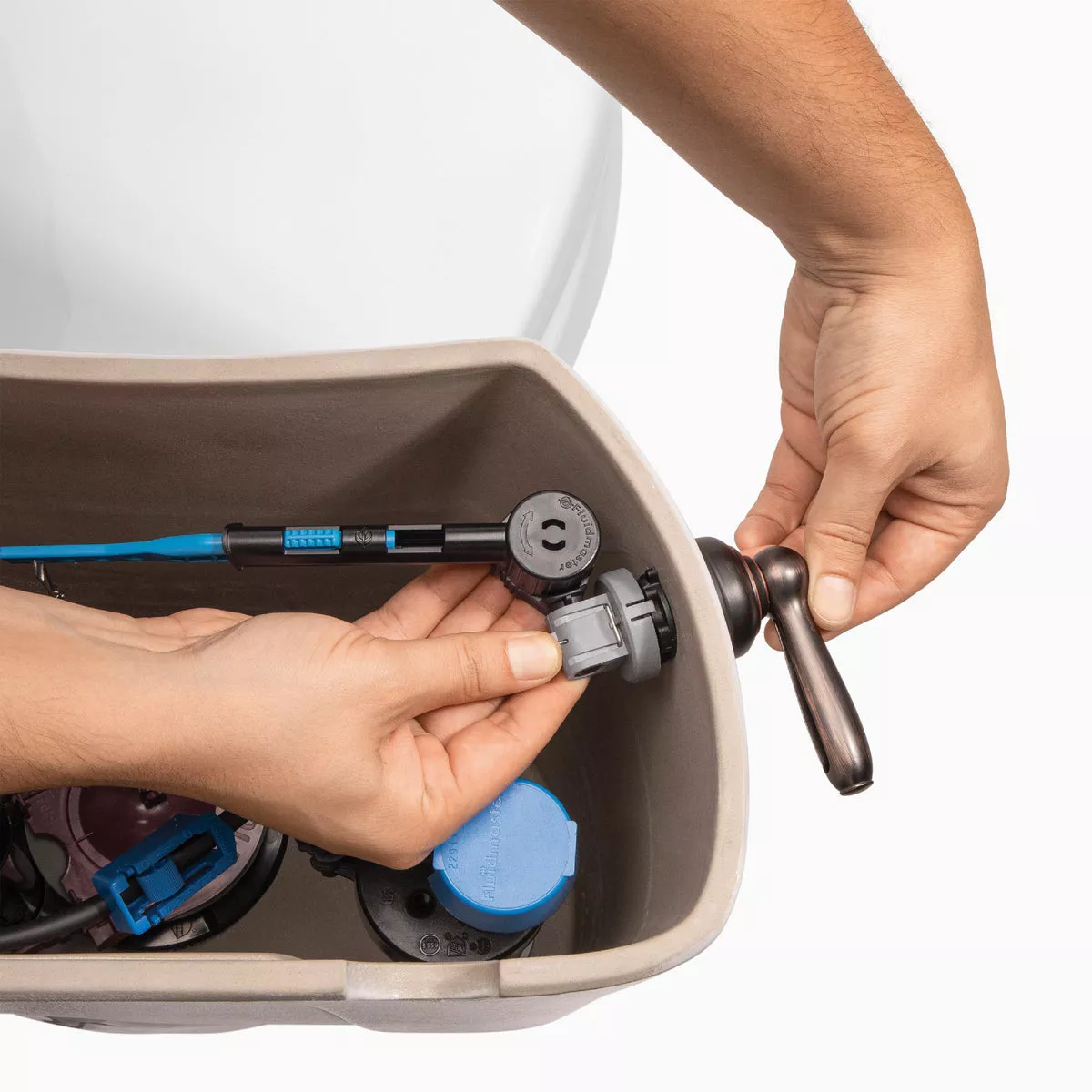 Fluidmaster Perfect Fit Premium Oil-Rubbed Bronze Tank Lever with Plastic Telescoping Arm - photo 4