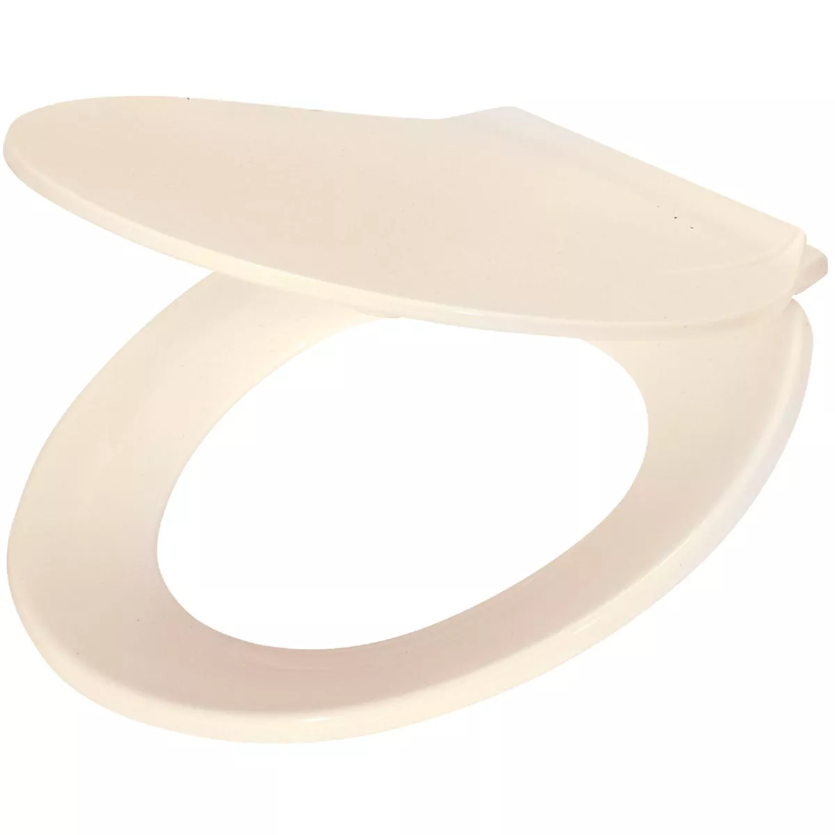 Home Impressions Round Closed Front Bone Plastic Toilet Seat - photo 2