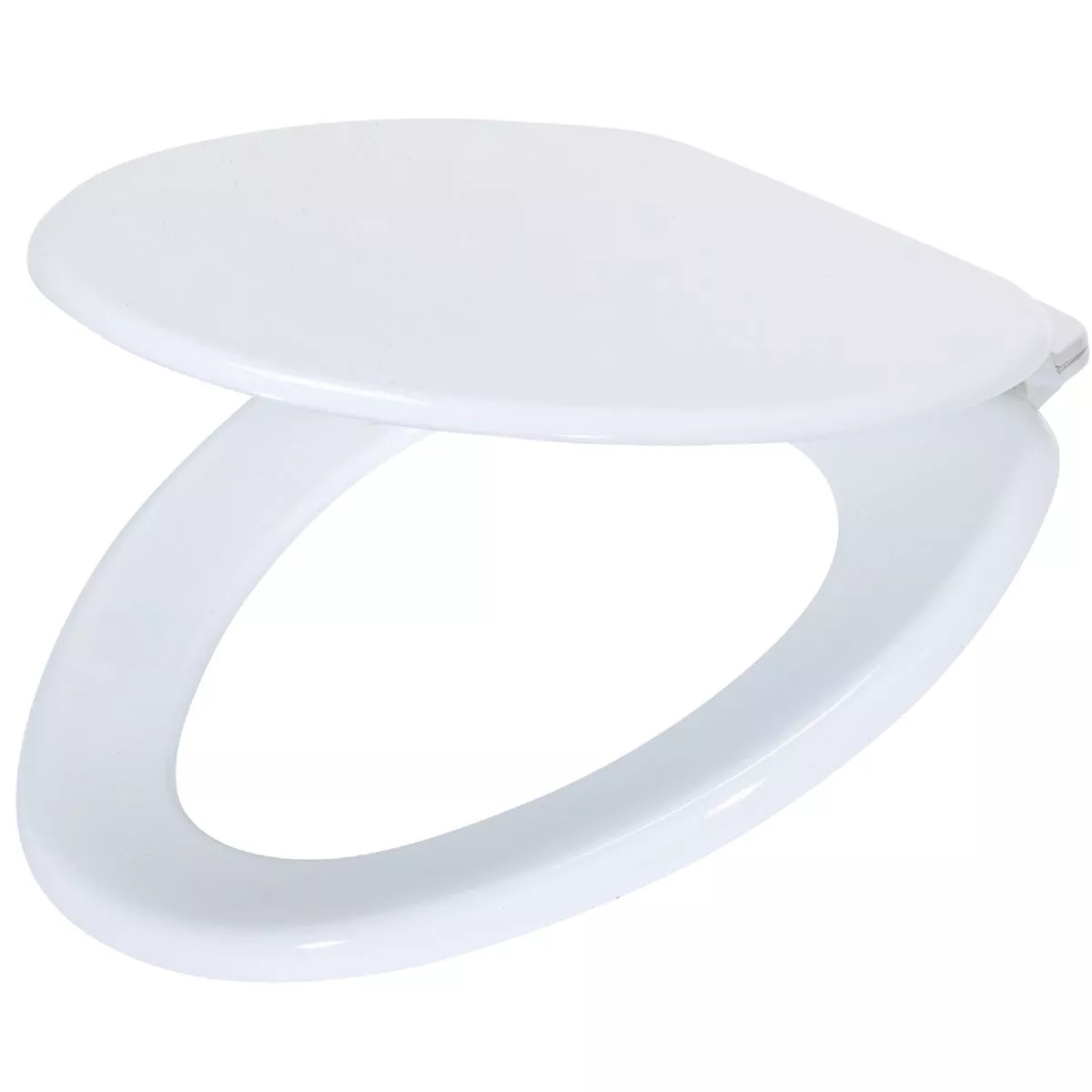Home Impressions Elongated Closed Front White Wood Toilet Seat - photo 2