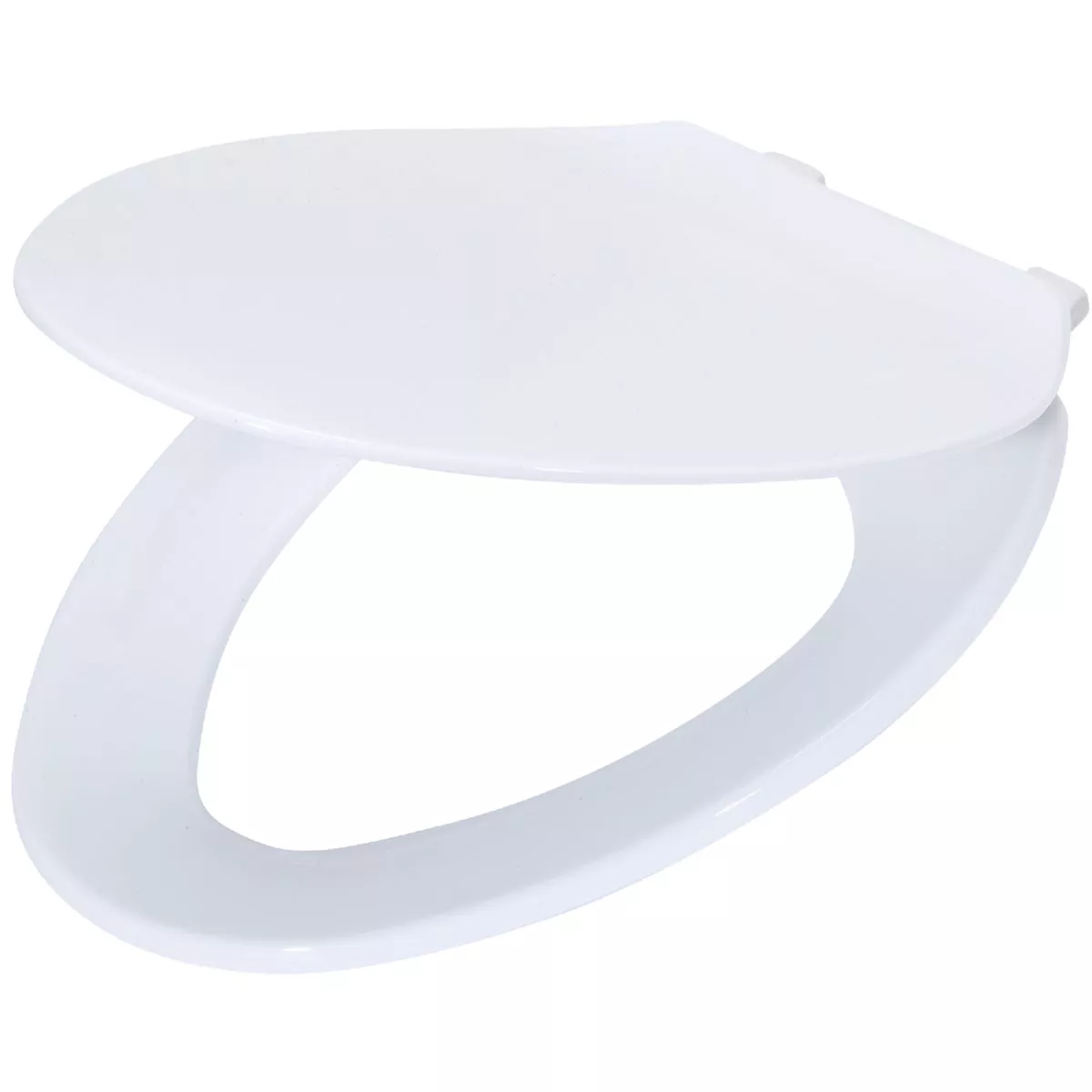 Home Impressions Elongated Closed Front White Plastic Toilet Seat - photo 2