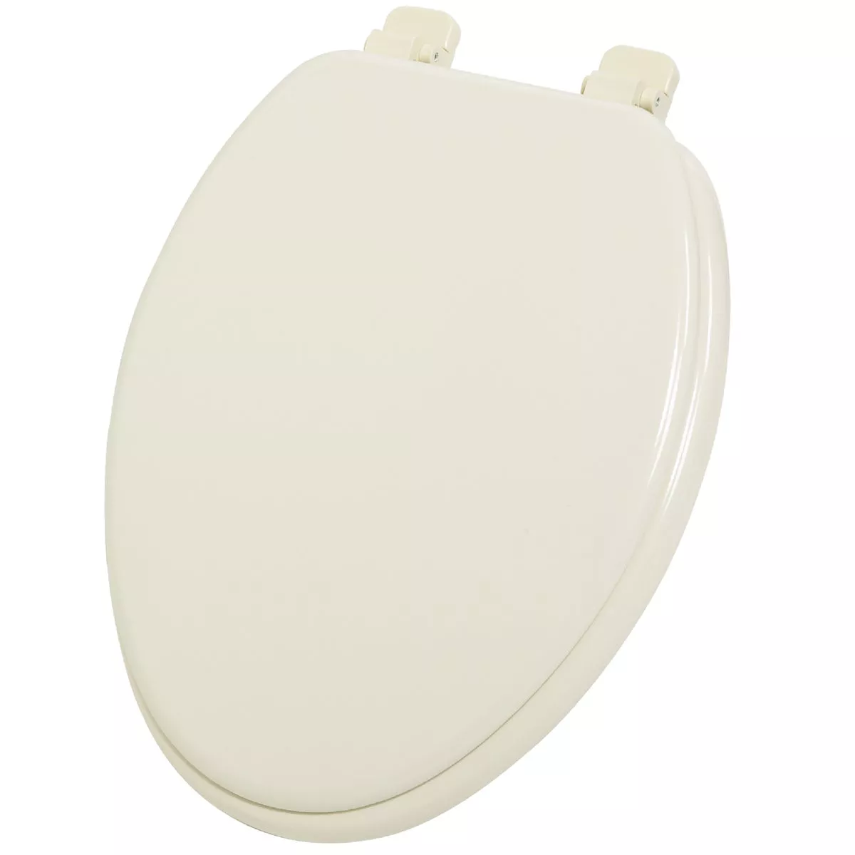 Home Impressions Elongated Closed Front Bone Wood Toilet Seat