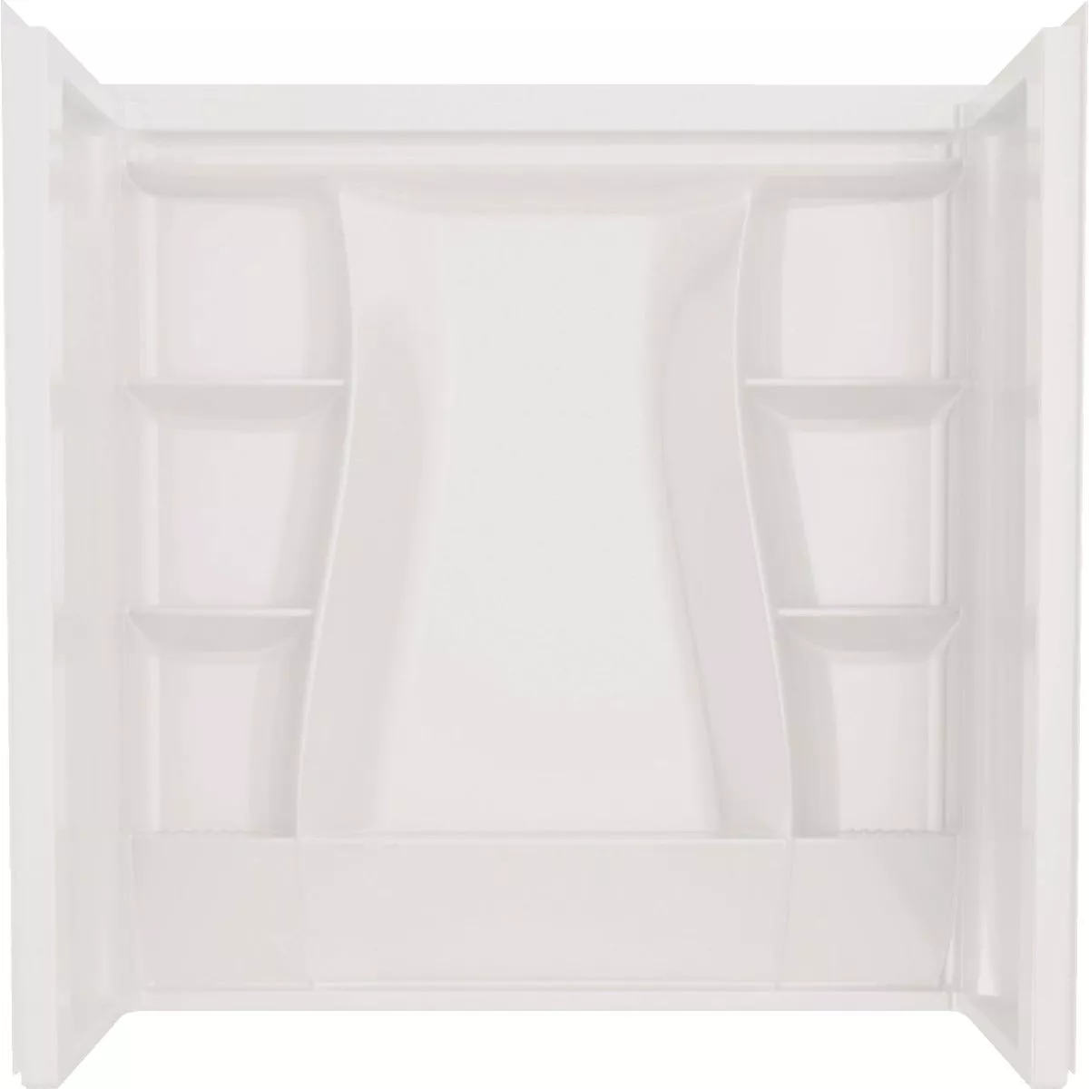 Delta Classic 500 60 In. L x 30 In. W x 61-1/4 In. H Alcove Tub Surround Kit, White (3-Piece)