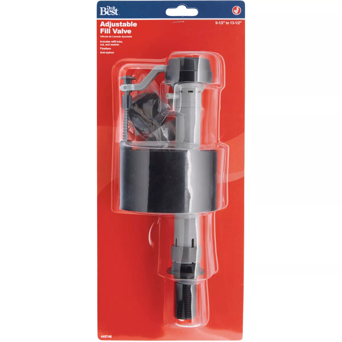 Do it Best Plastic 9-1/2 In. to 13-1/2 In. Adjustable Anti-Siphon Fill Valve - photo 2