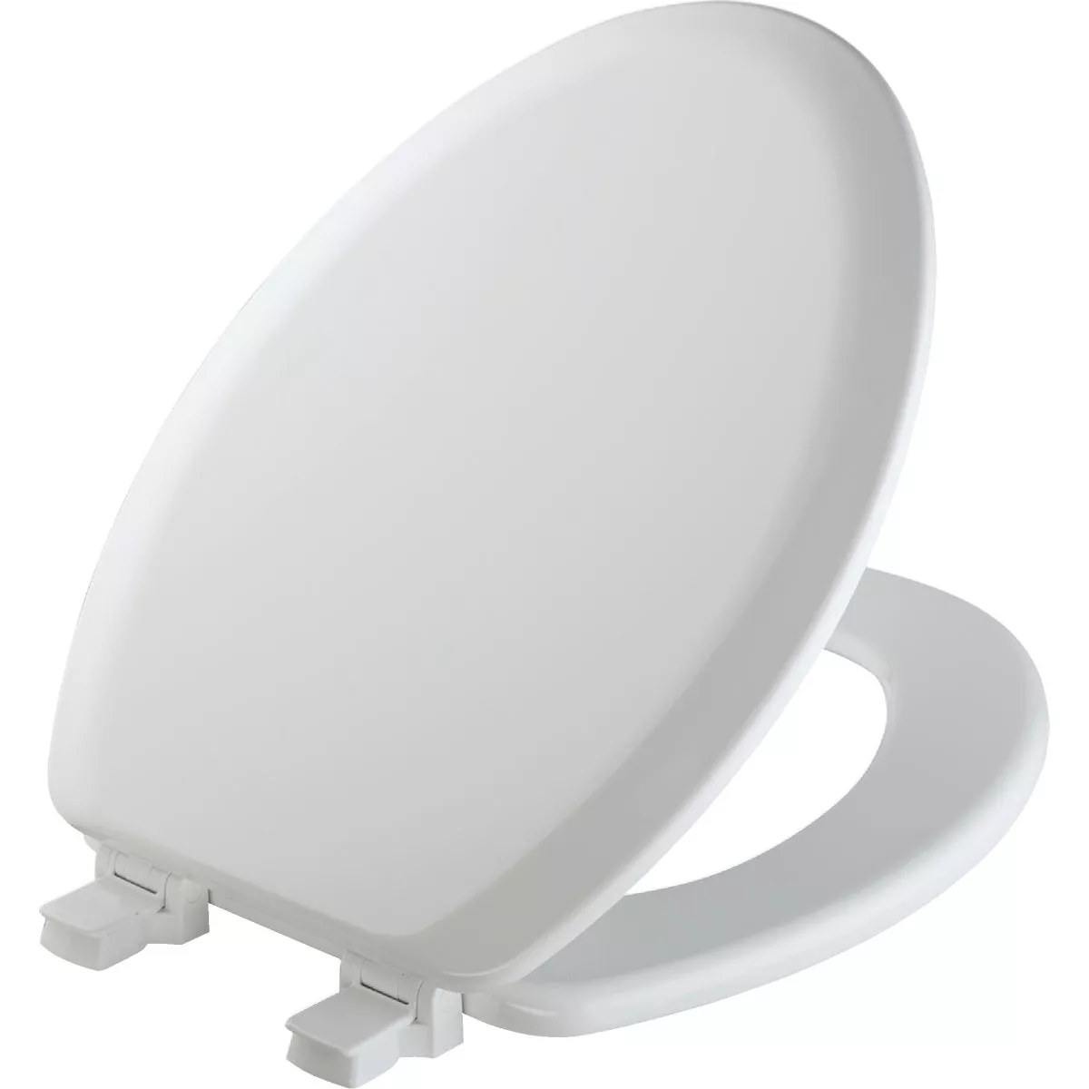 Bemis Mayfair Elongated Closed Front White Wood Toilet Seat