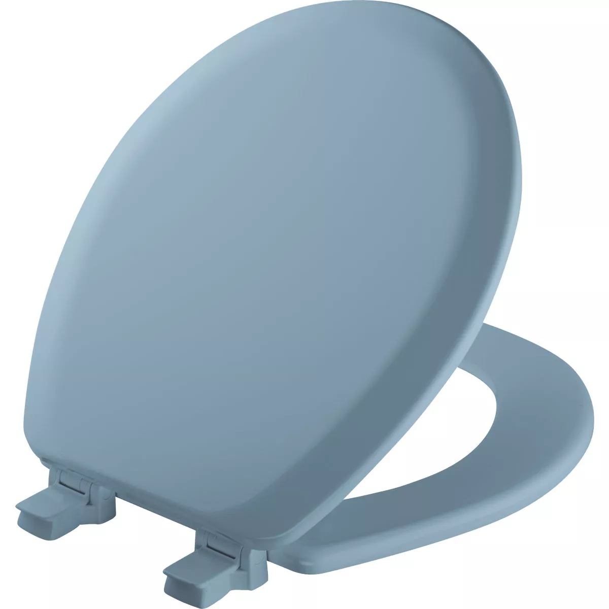 Bemis Mayfair Advantage Round Closed Front Blue Wood Toilet Seat