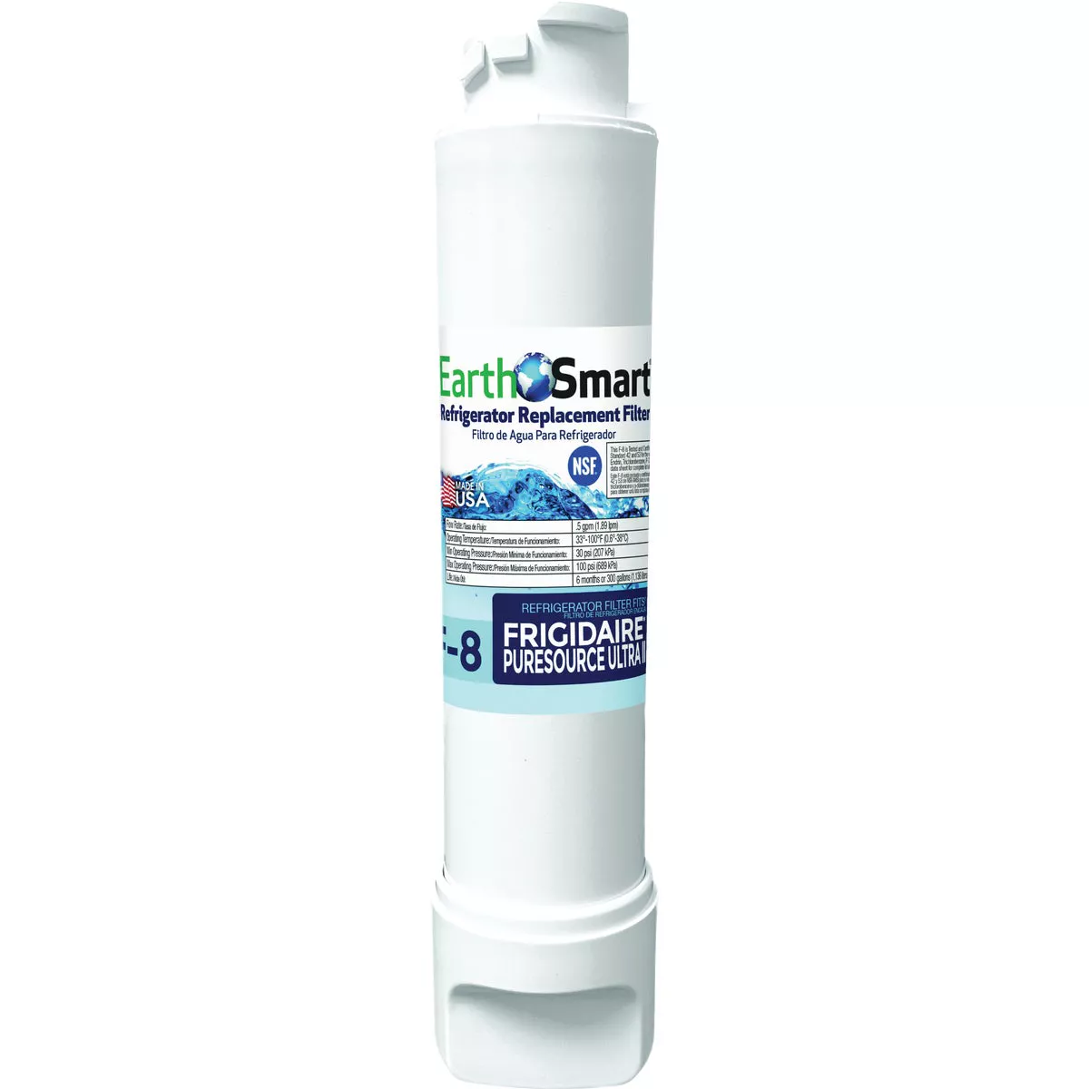 EarthSmart F-8 Fridgidare Icemaker & Refrigerator Water Filter Cartridge
