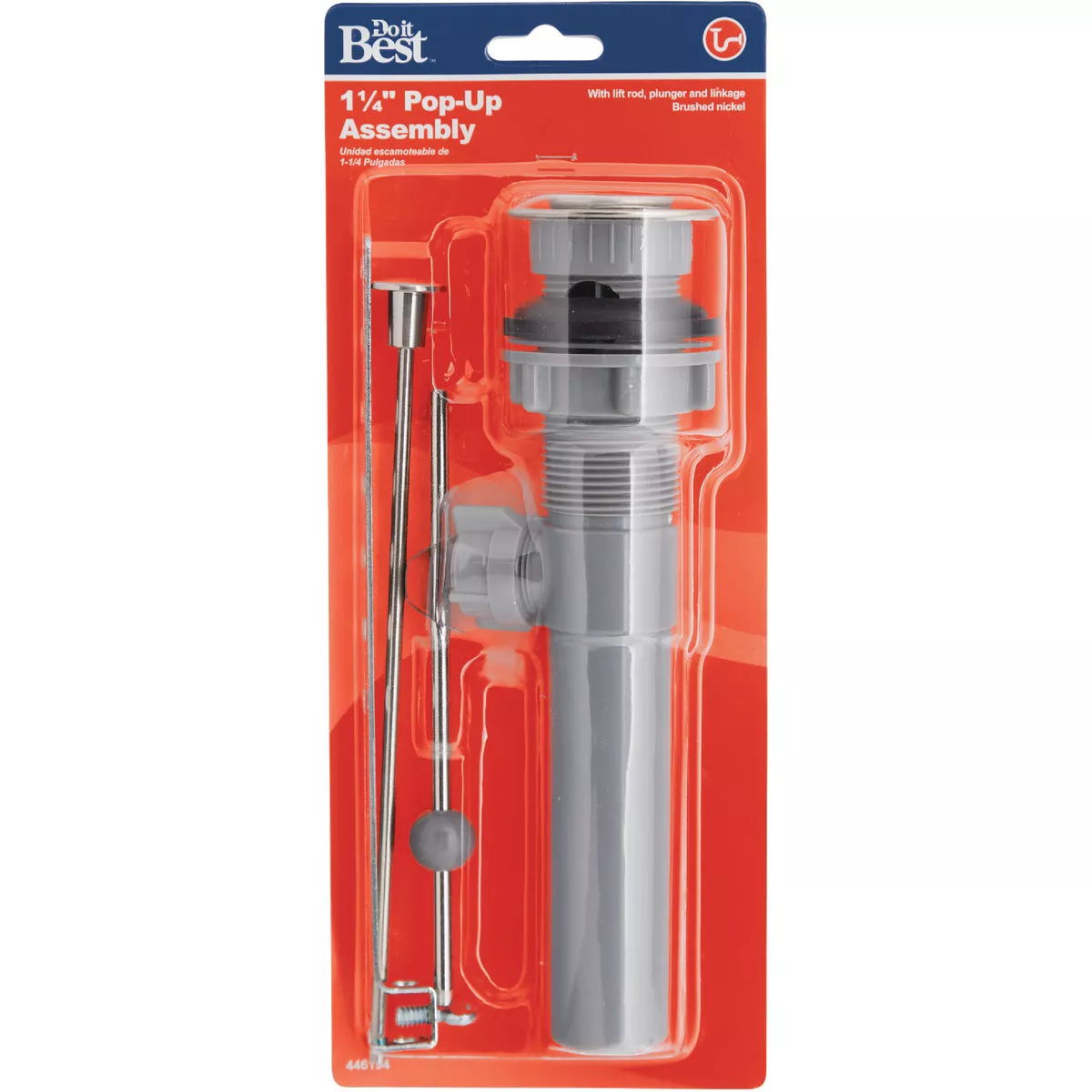 Do it Best 1-1/4 In. Brushed Nickel Pop-Up Assembly - photo 2