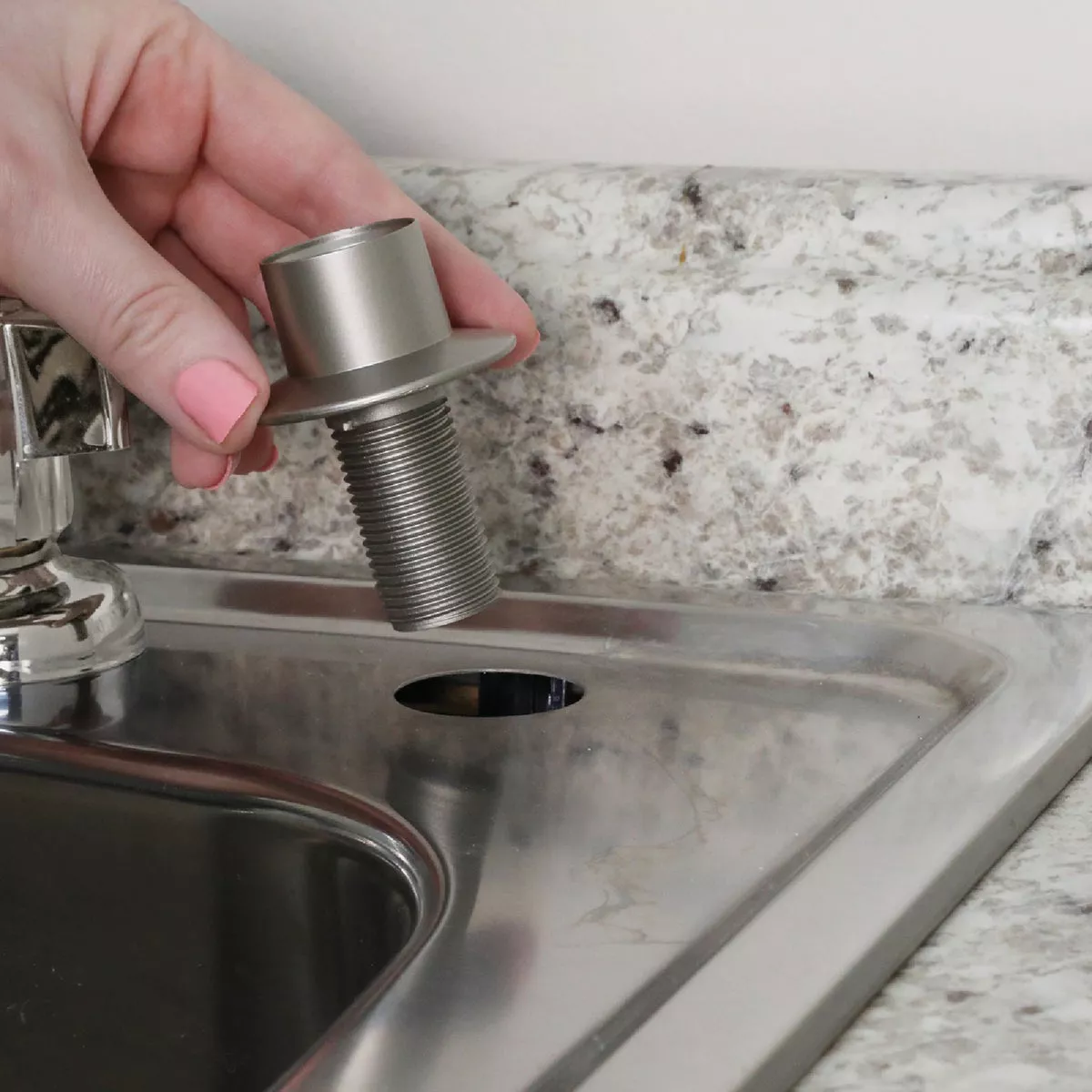 Danco Brushed Nickel Faucet Hose Guide - photo 3