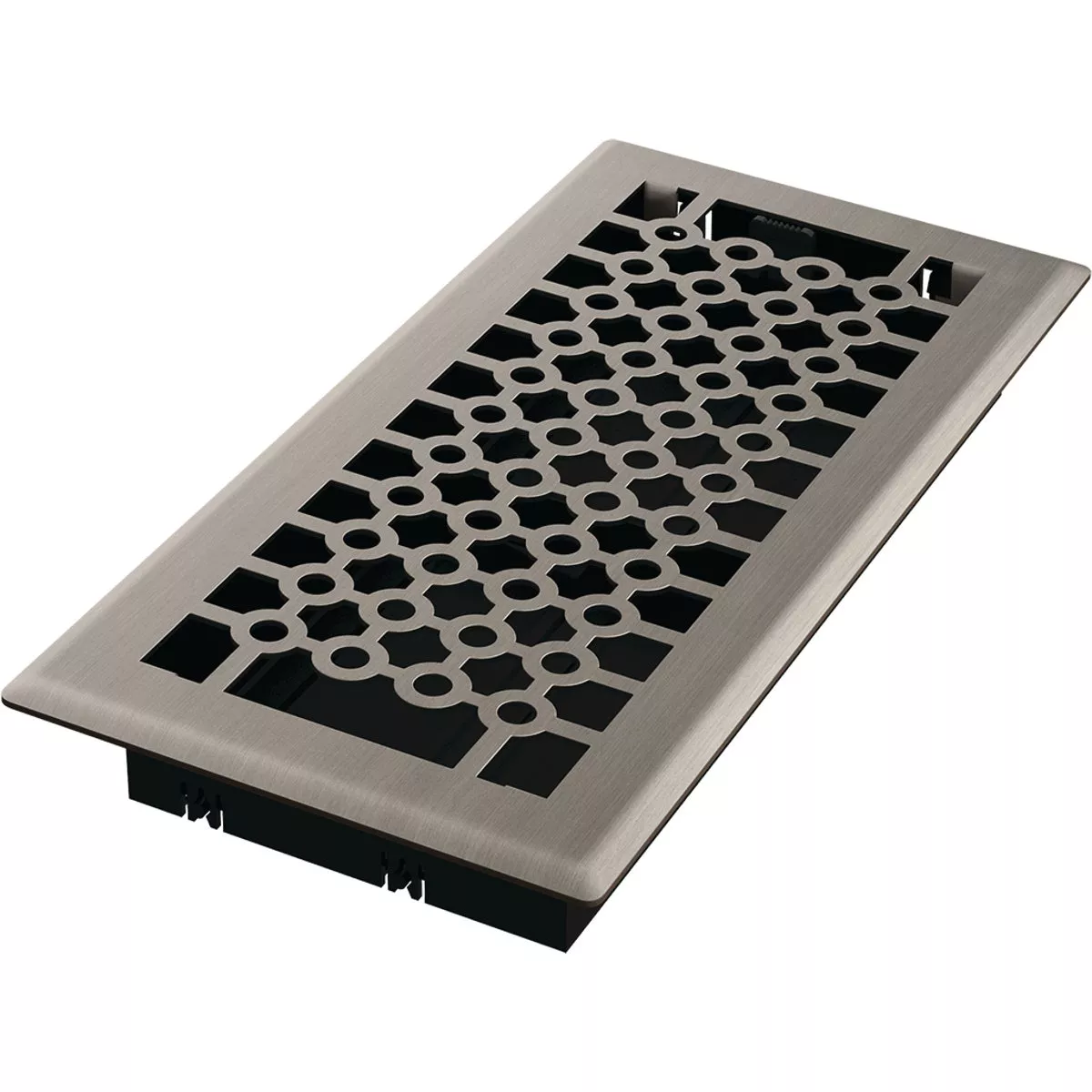 Imperial San Francisco 4 In. x 10 In. Brushed Nickel Steel Floor Register