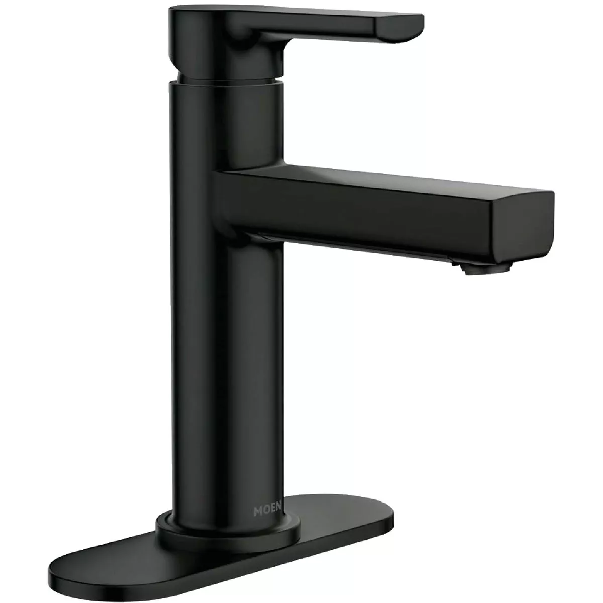 Moen Rinza 1-Handle Lever Centerset Bathroom Faucet, Matte Black
