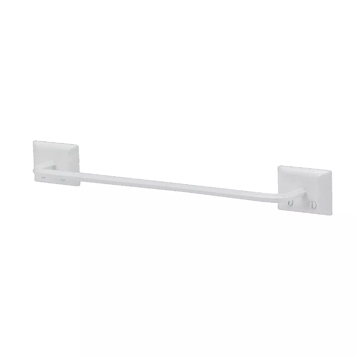 Decko Diamond Bar Design 12 In. White Towel Bar