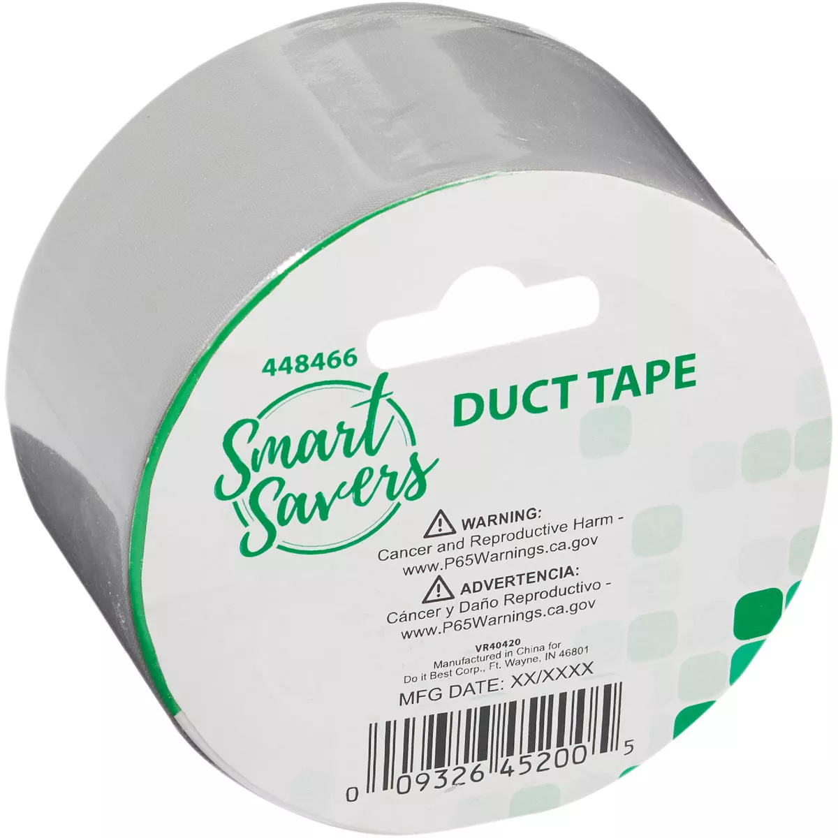 Smart Savers 2 In. x 10 Yd. Duct Tape, Silver