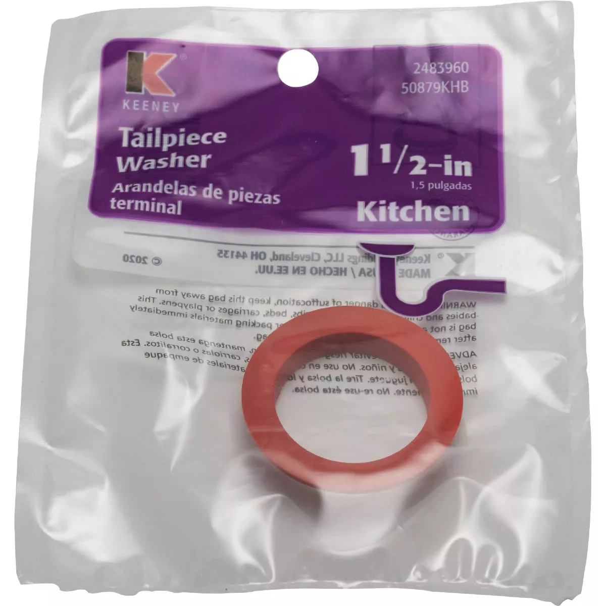 Keeney 1-1/2 In. Clear Poly Slip Joint Washer - photo 2