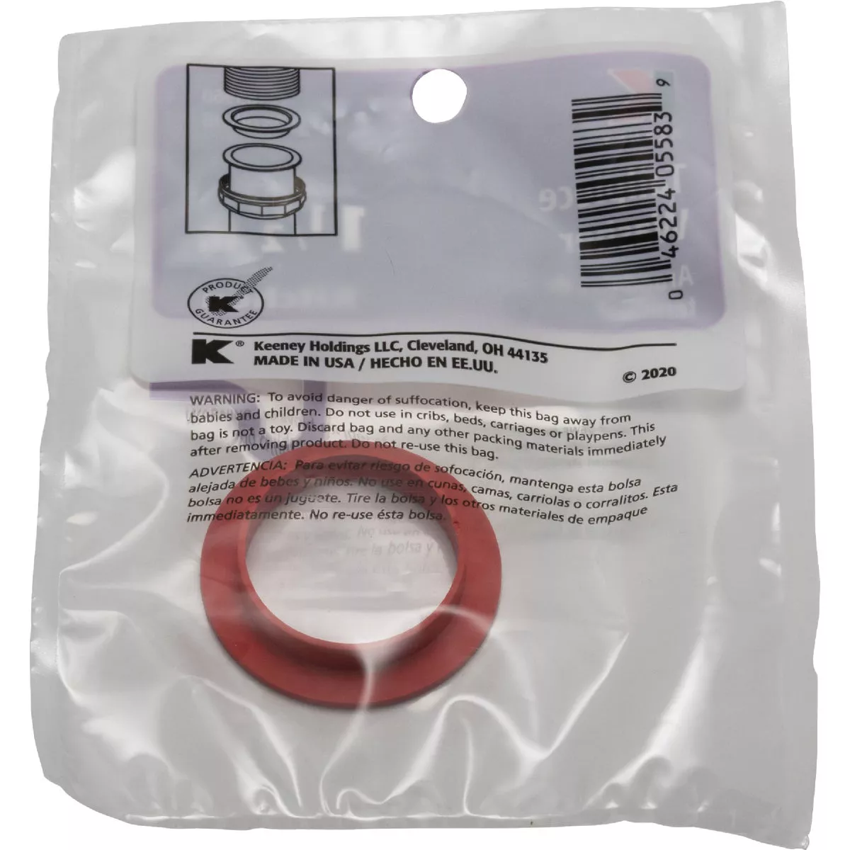 Keeney 1-1/2 In. Clear Poly Slip Joint Washer - photo 3