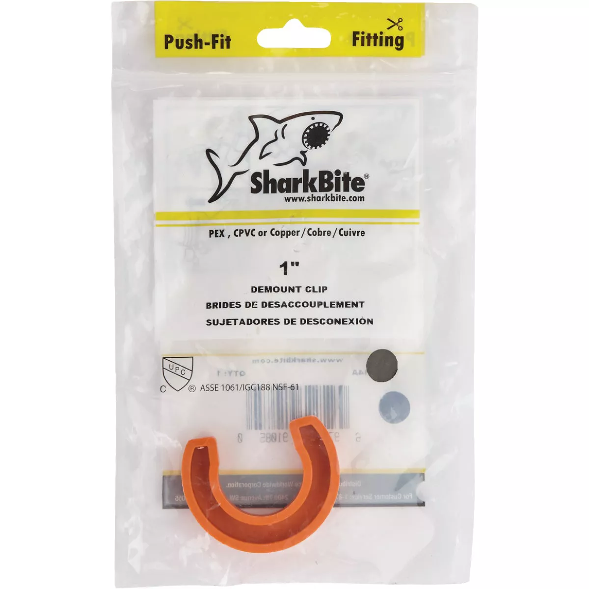 SharkBite 1 In. Plastic Disconnect Clip - photo 2