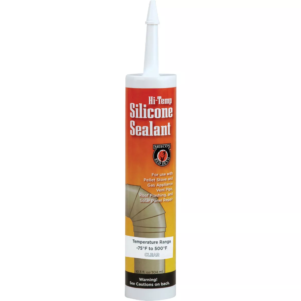 Meeco's Red Devil 10.3 Oz. Clear Silicone Hi-Temp Sealant